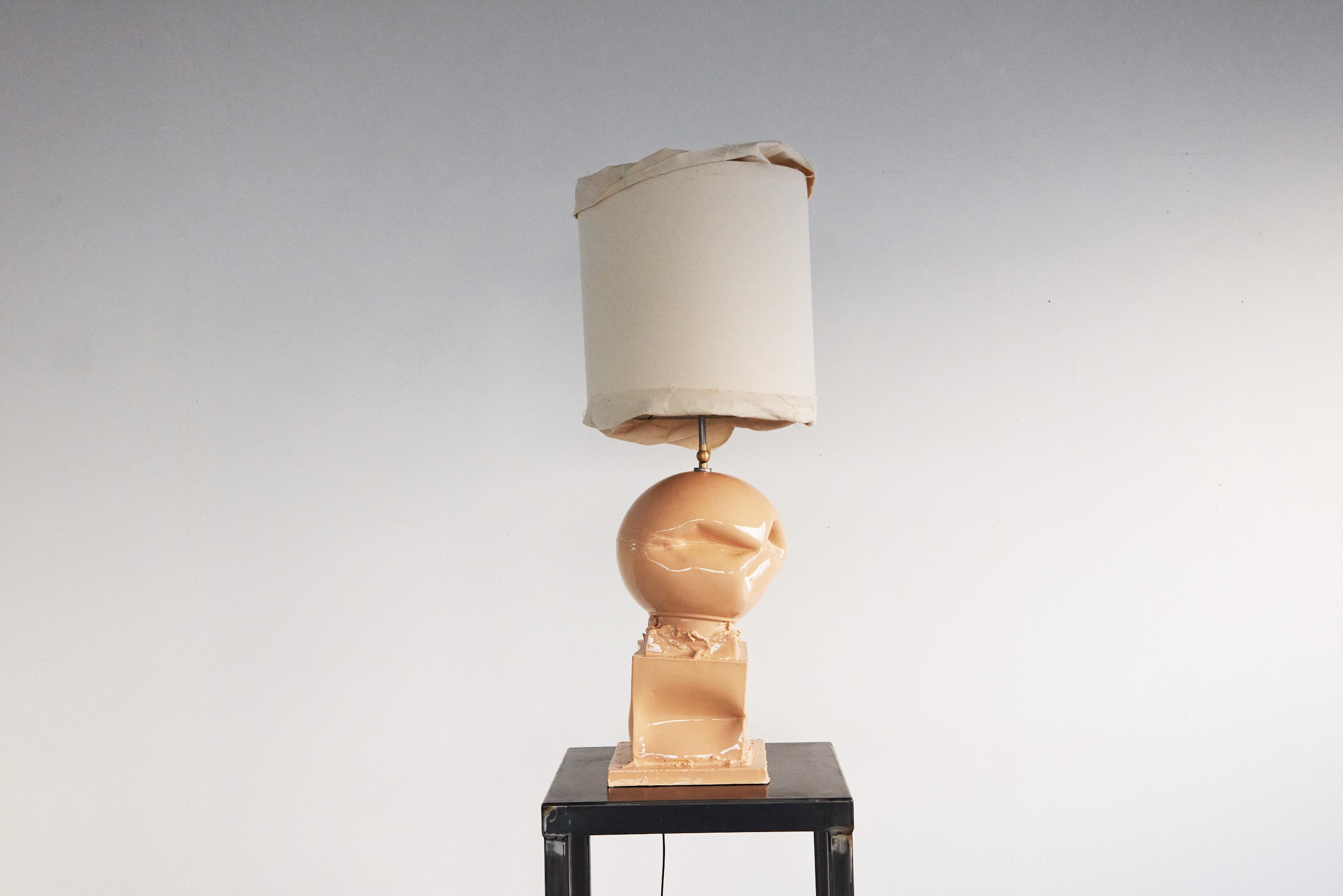 Post Modern, Brutalist, Deconstructivist, Sculptural Lamp. Made in Italy For Sale 2