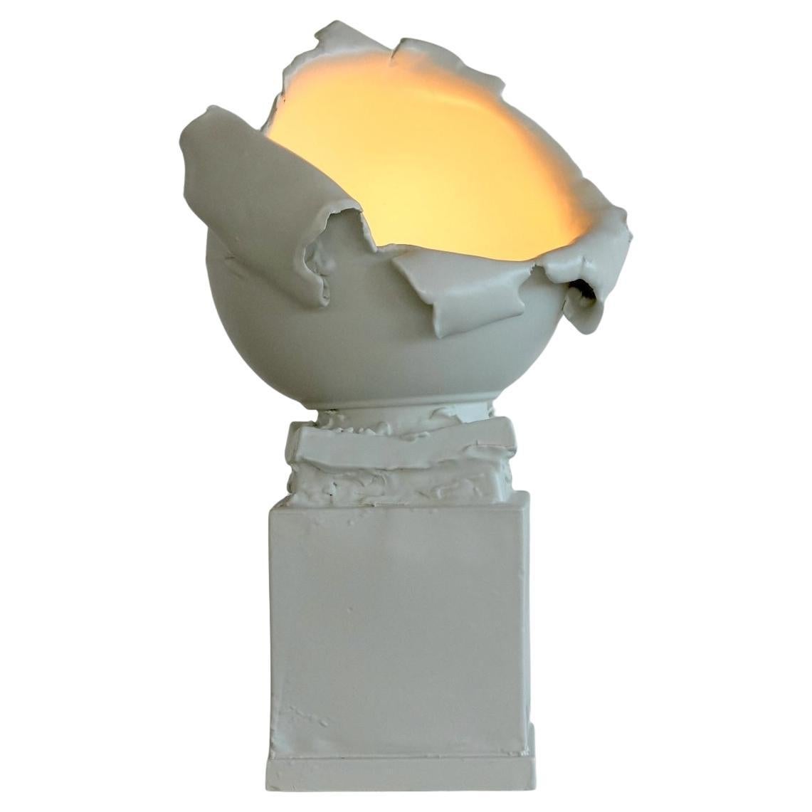 Post Modern, Brutalist, Deconstructivist, Sculptural Lamp. Made in Italy