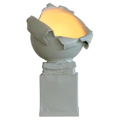 Post Modern, Brutalist, Deconstructivist, Sculptural Lamp. Made in Italy