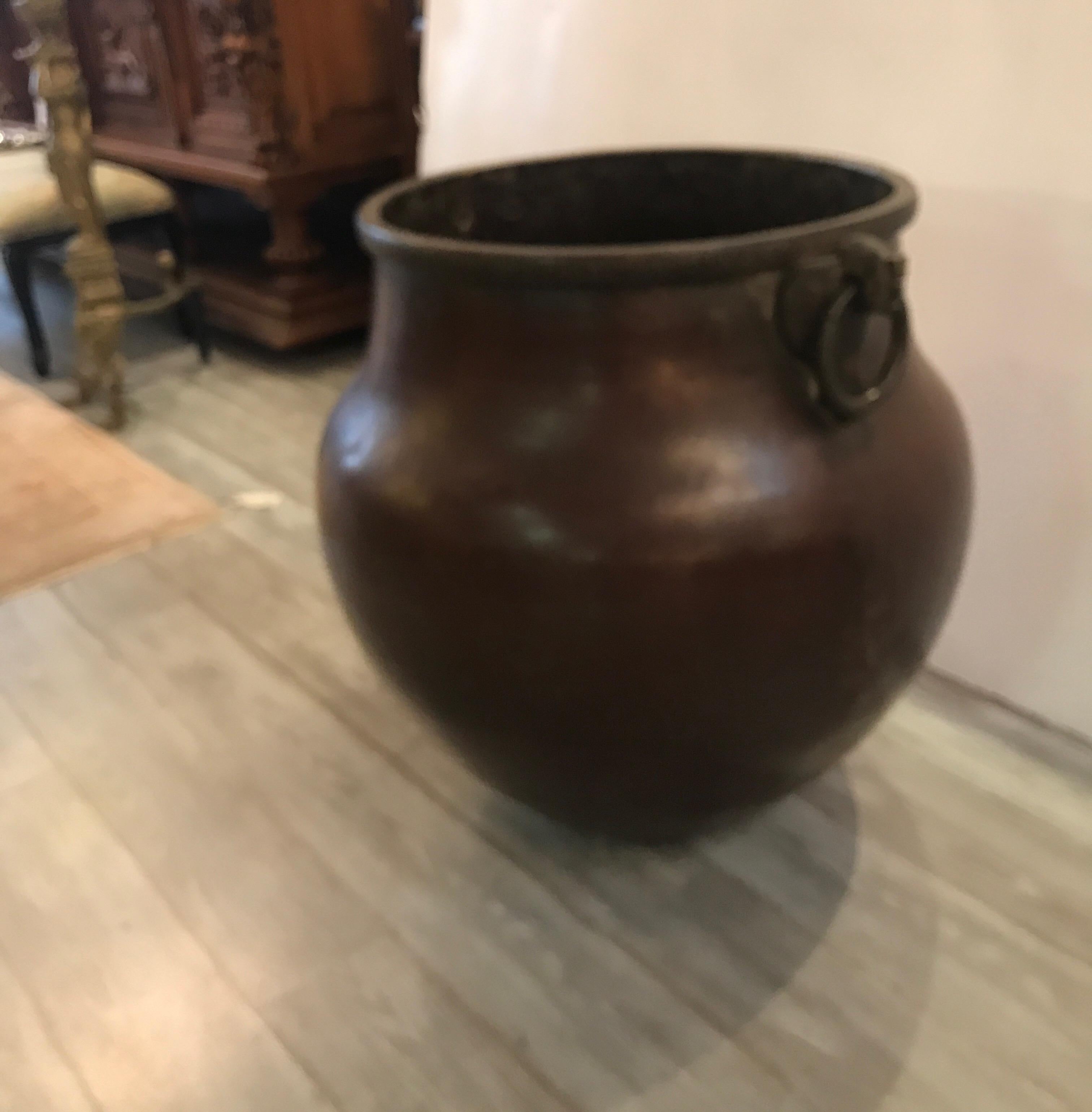 Large Handmade Copper and Iron Pot Late 19th Century, Turkey 2
