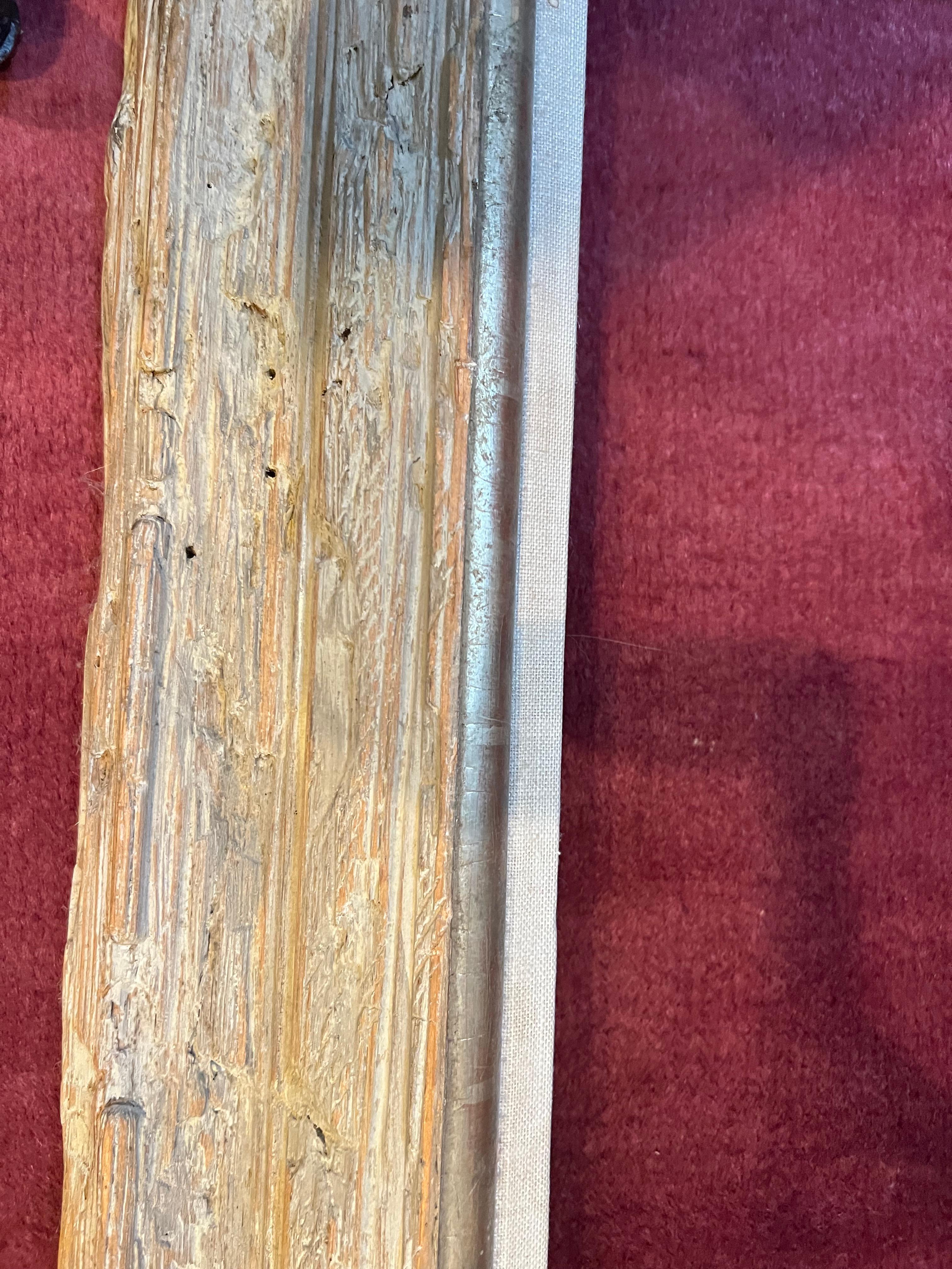 Mid-20th Century Large Handmade Custom Finish Driftwood Frame For Sale