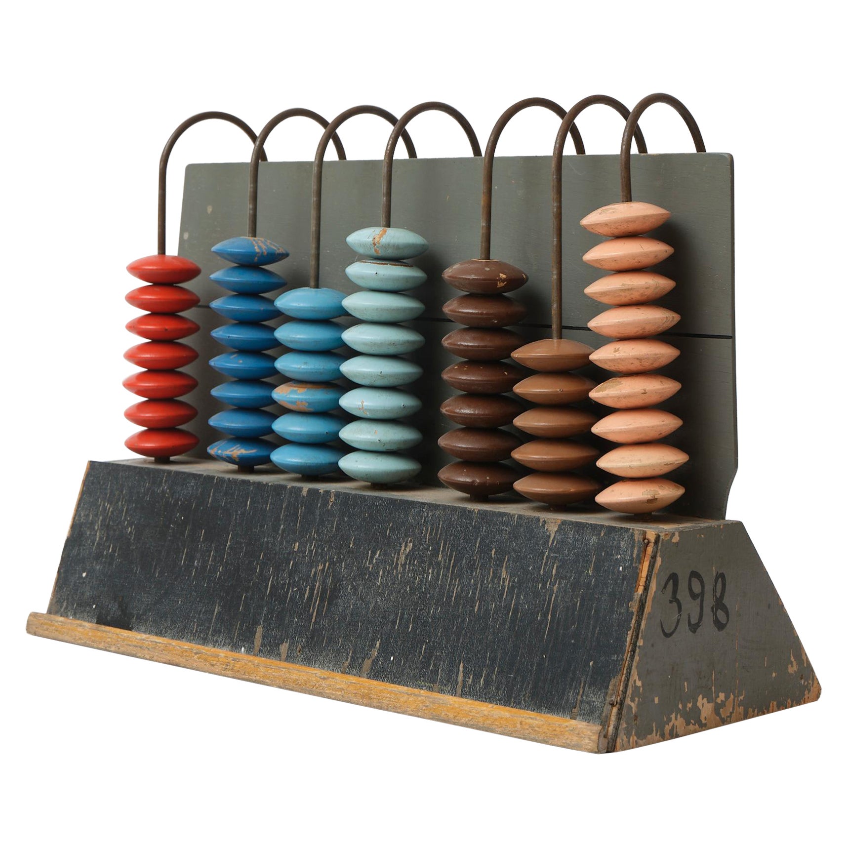 Large Handmade Czech Highly Decorative Abacus, 1950s