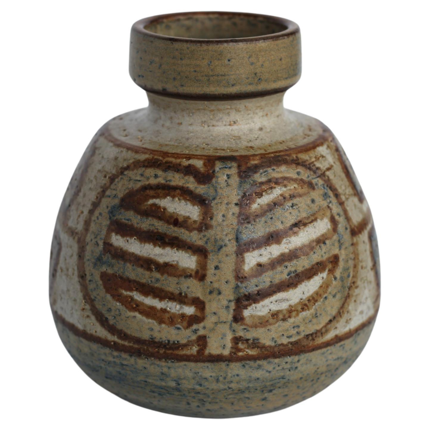 Große handgefertigte Søholm-Vase aus der Jahrhundertmitte von Noomi Backhausen
