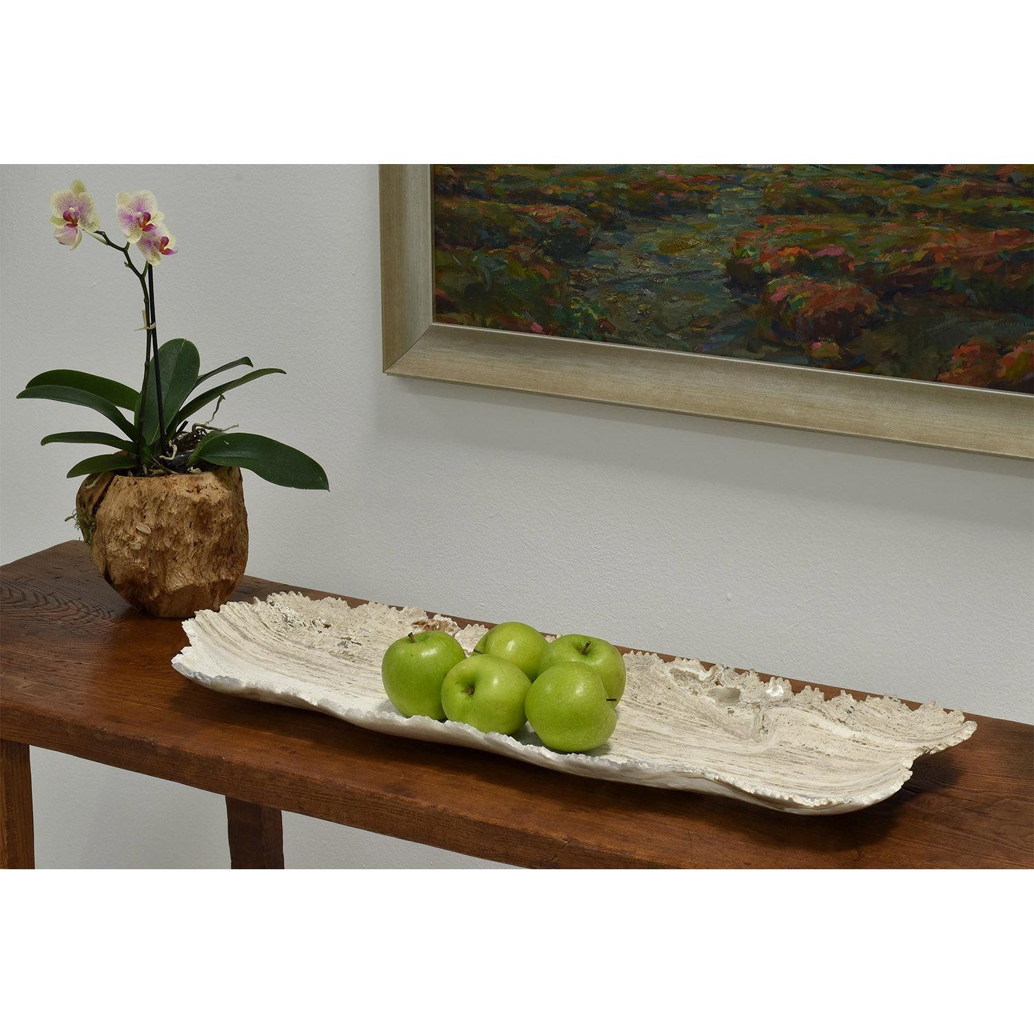Contemporary Large Handmade Natural Onyx Platter, One of a Kind For Sale