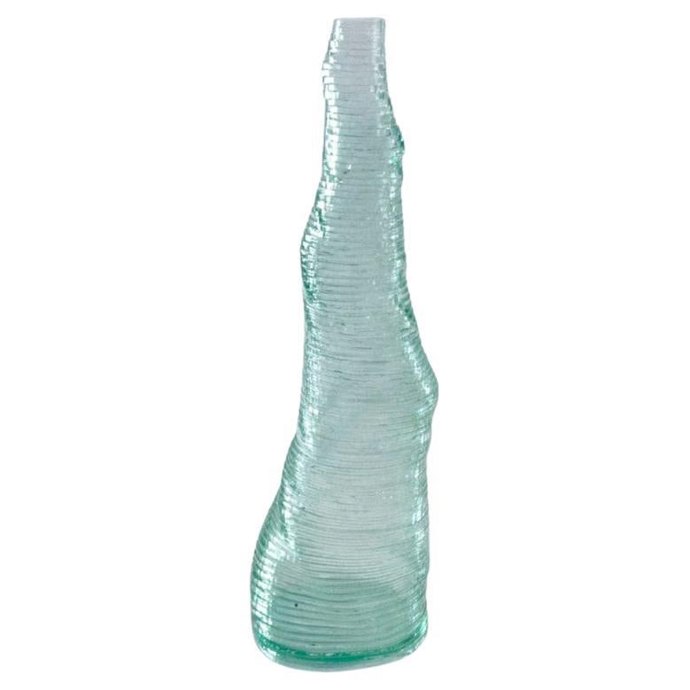 Large Handmade Stratum Tempus Glass Acrylic Vase by Daan De Wit For Sale