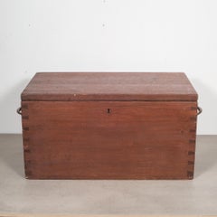 Large Handmade Wood and Brass Box c.1880-1920
