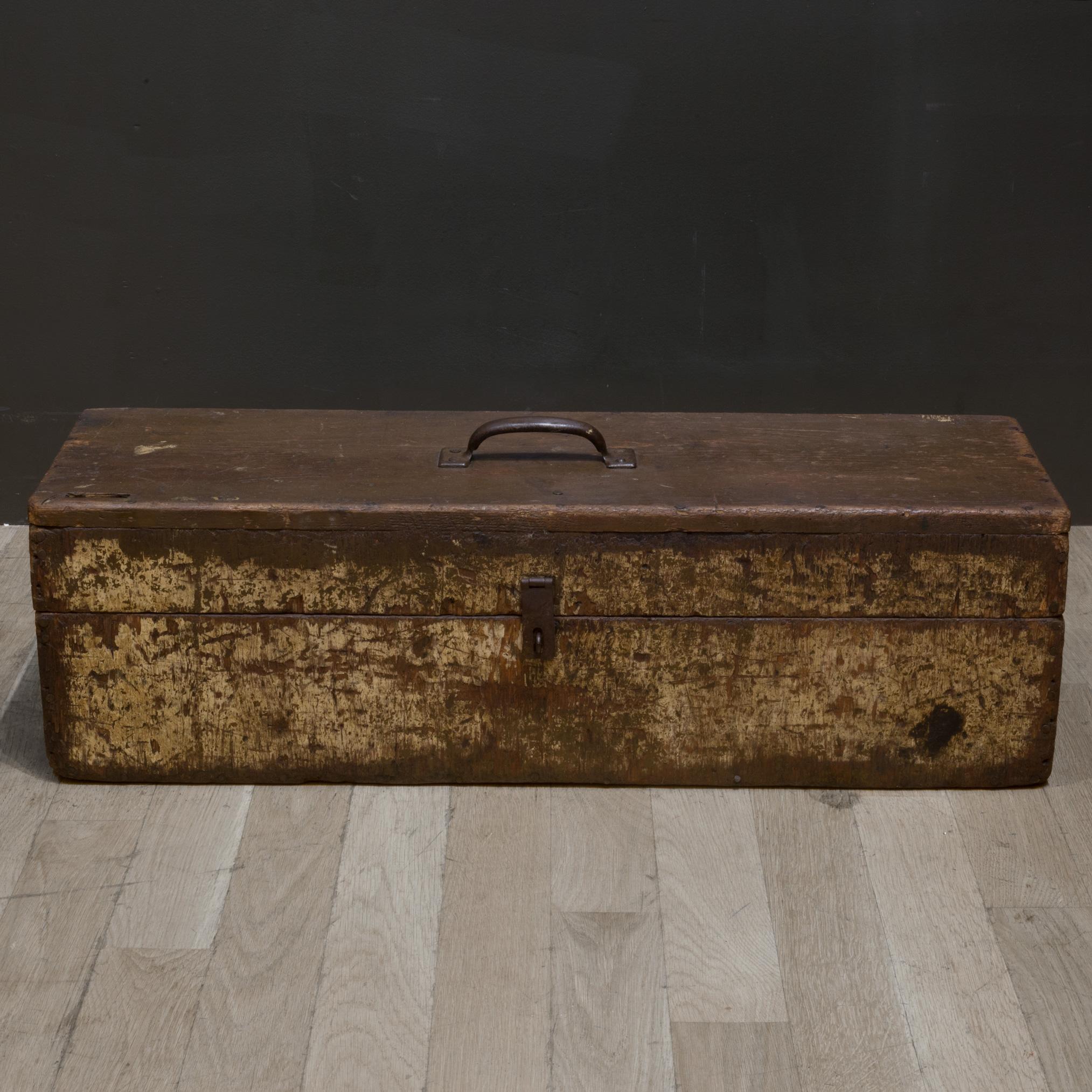 old wood tool box