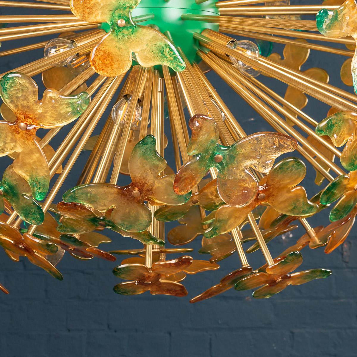 20th Century Large Handmade Venetian Glass Butterfly 