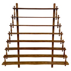 Large Hanging Bistro-restaurant Or Shop Shelf In Solid Oak