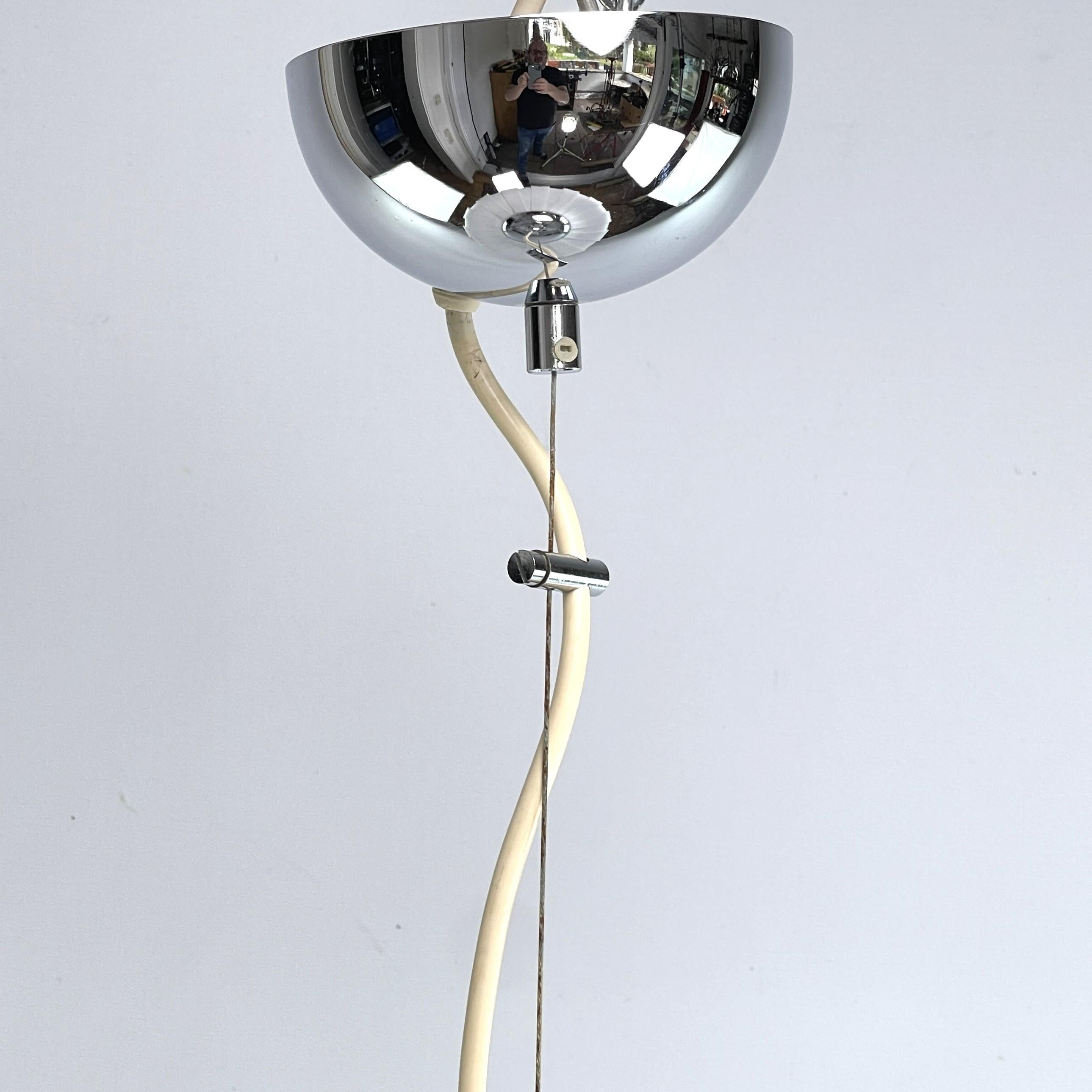 Large hanging lamp from Harvey Guzzini for Meblo ceiling lamp, 1970s0s For Sale 4