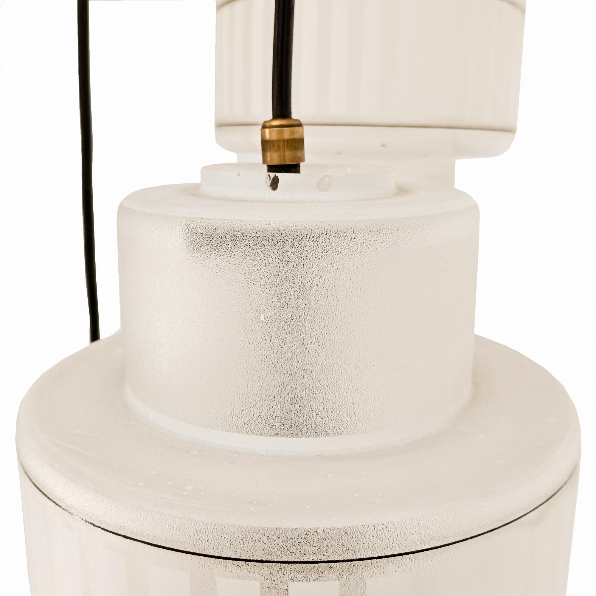 Metà XX secolo Grande lampada a sospensione - Italia 1950-60 in vendita