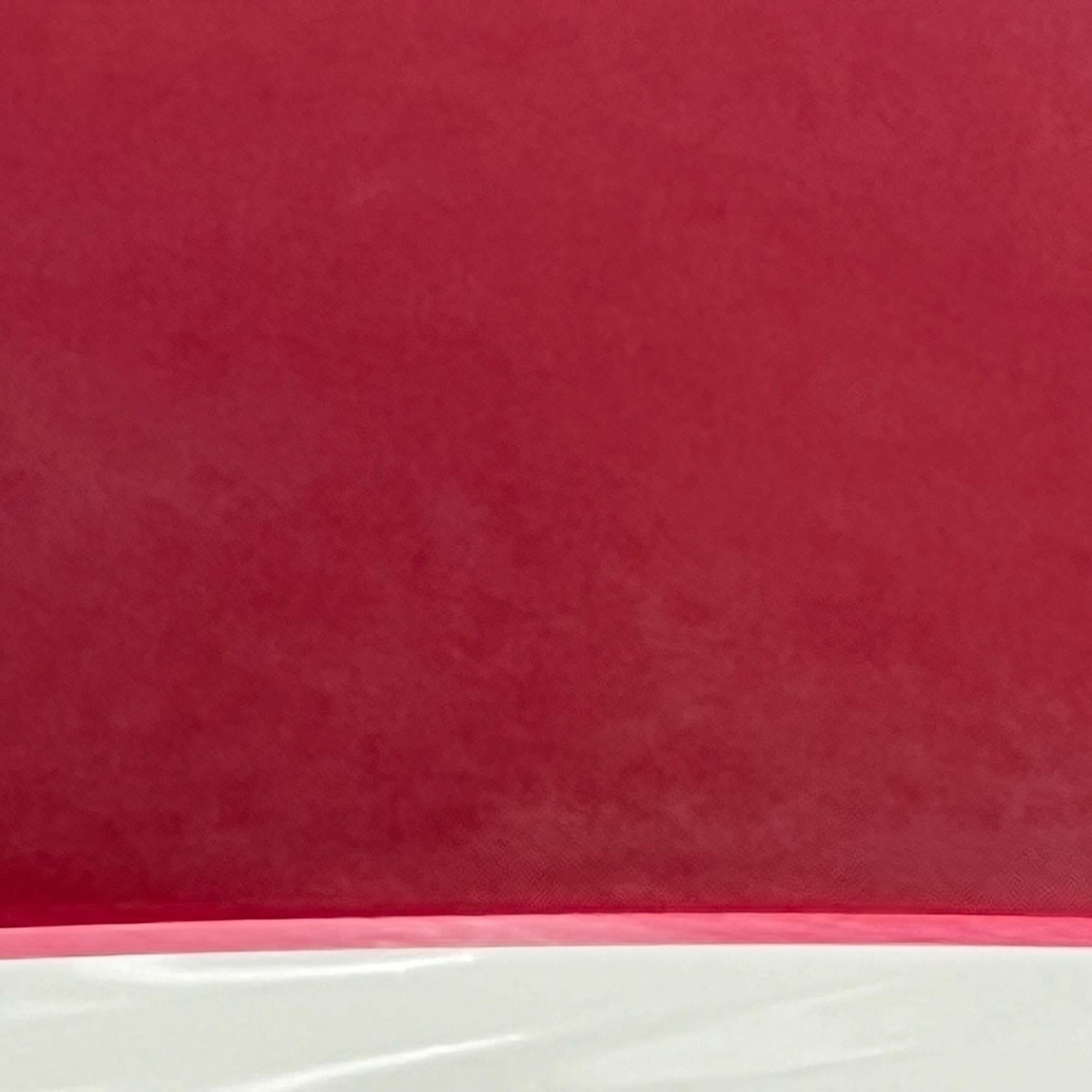 Große Hängelampe Martinelli Luce 'Coupe 1835' in glänzendem Rot, 1970er Jahre im Zustand „Gut“ im Angebot in San Benedetto Del Tronto, IT