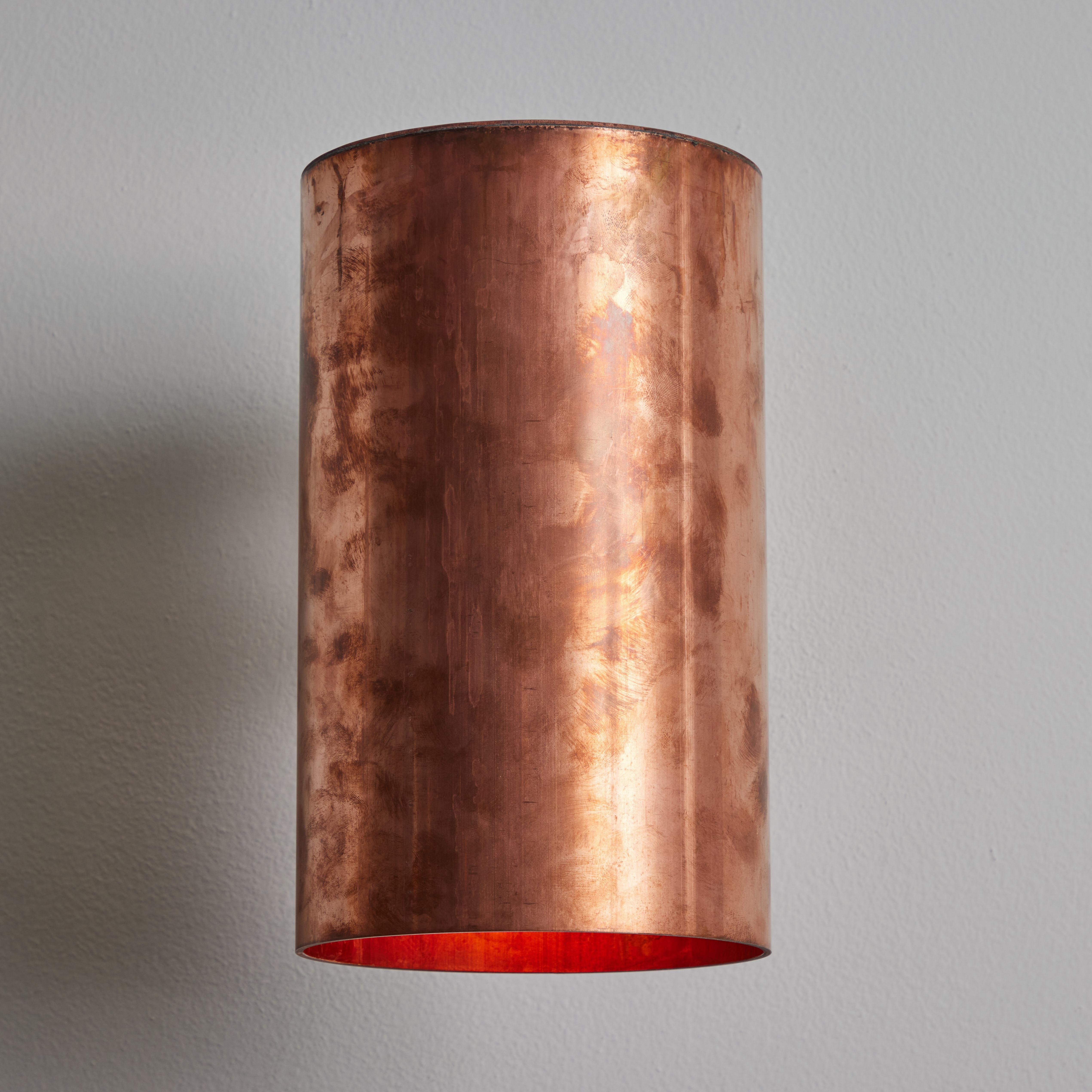 Large Hans-Agne Jakobsson C 627 'Rulle' Raw Copper Outdoor Sconce For Sale 11