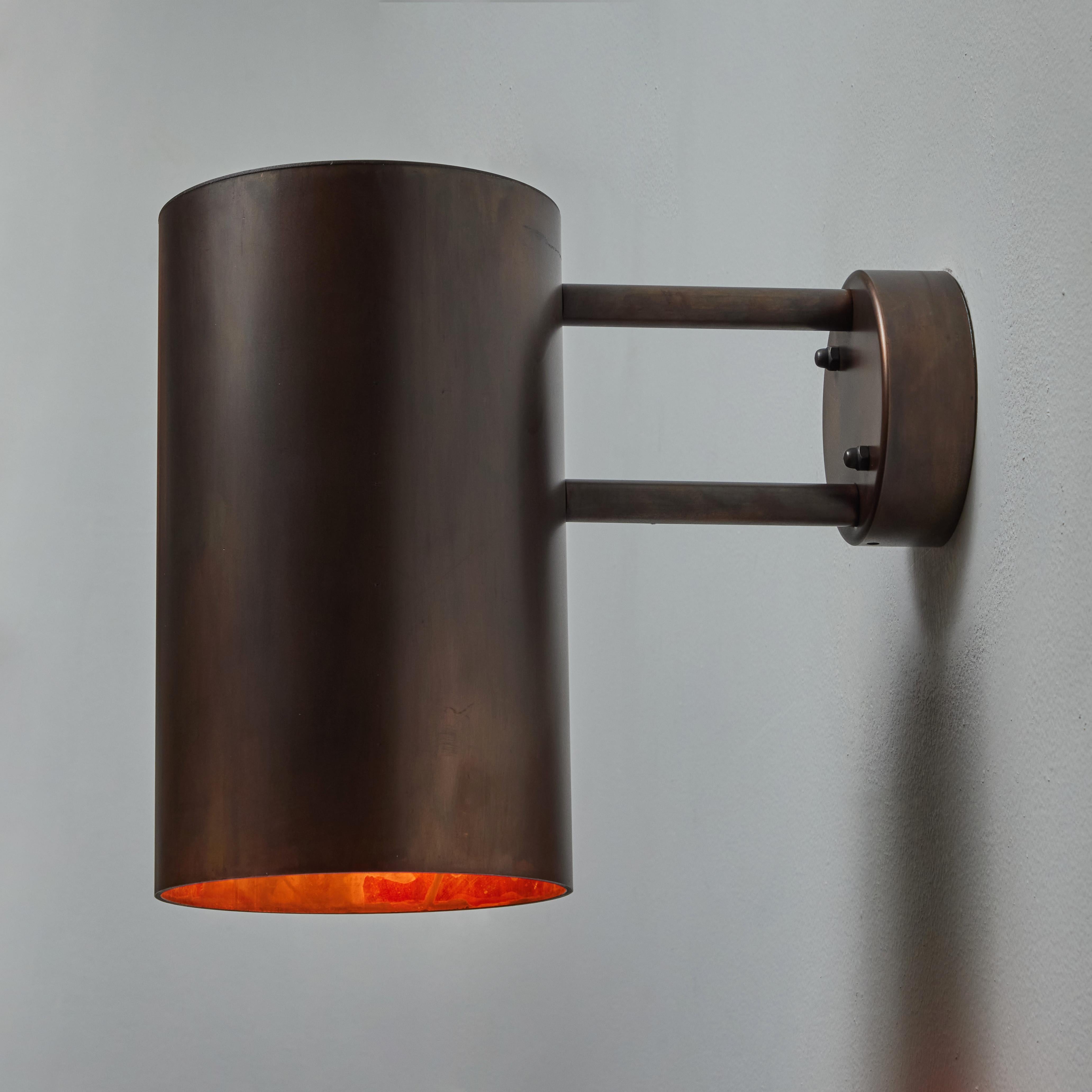 Contemporary Large Hans-Agne Jakobsson C 627 'Rulle' Dark Brown Patinated Outdoor Sconce For Sale