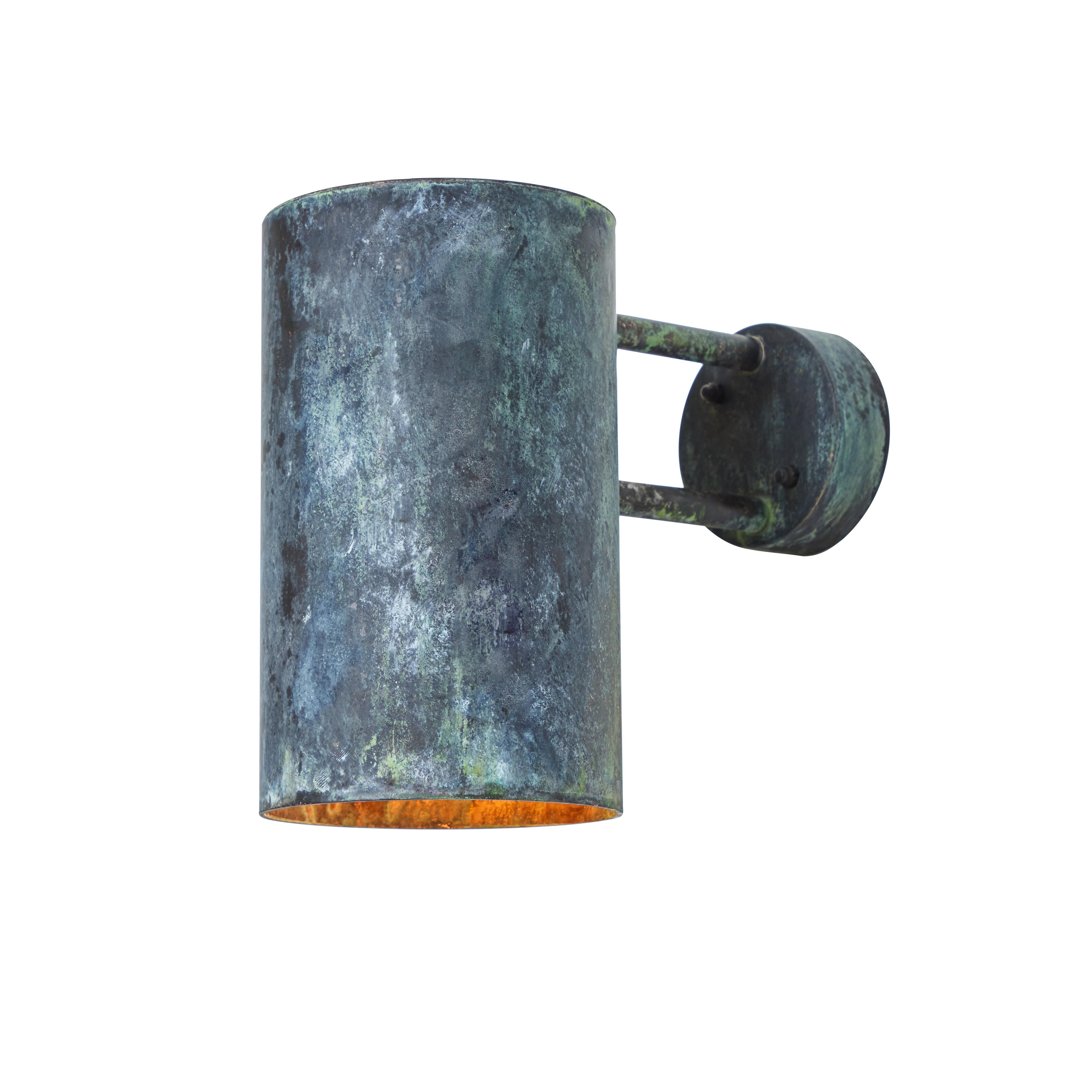 Large Hans-Agne Jakobsson C 627 'Rulle' Darkly Patinated Outdoor Sconce For Sale 3