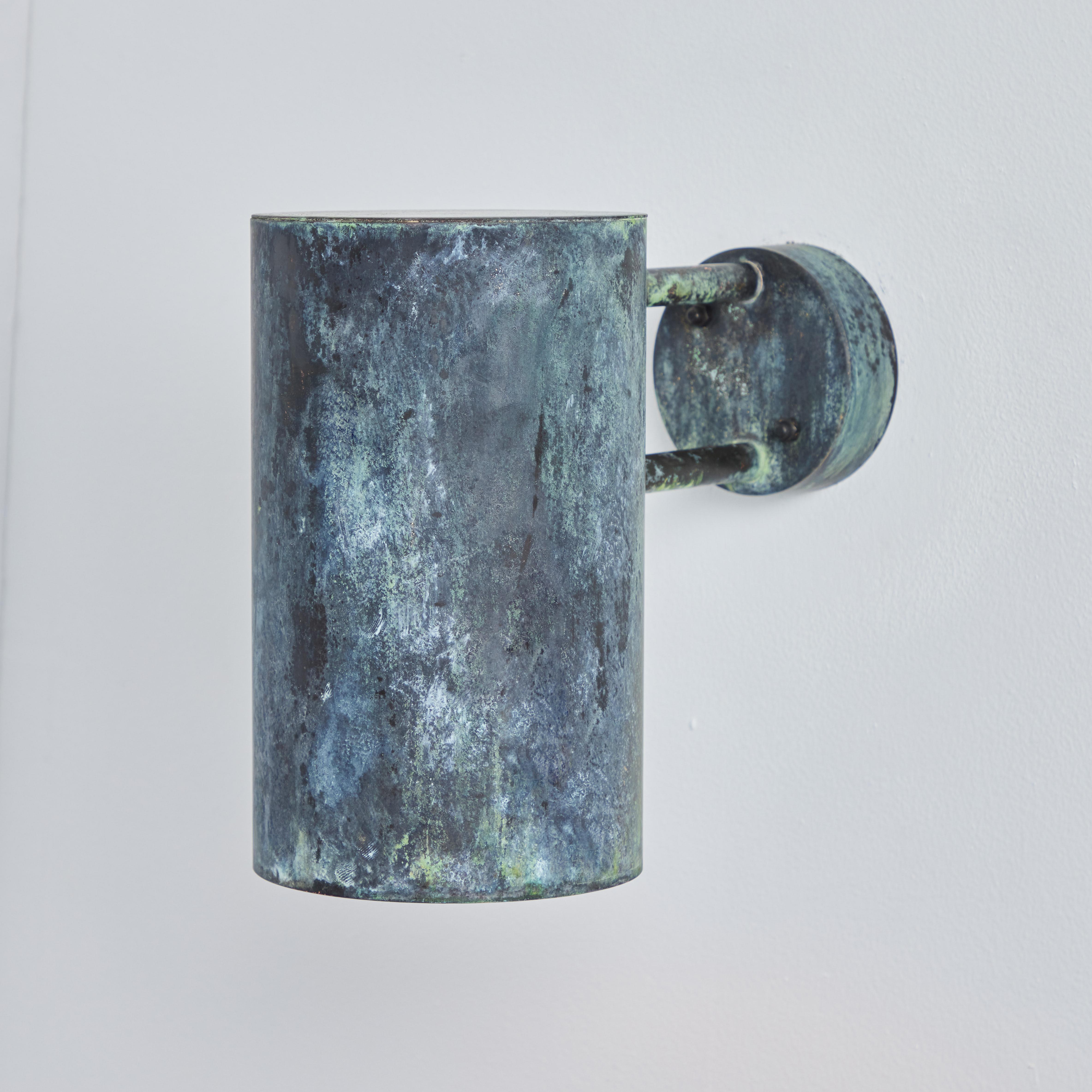 Contemporary Large Hans-Agne Jakobsson C 627 'Rulle' Darkly Patinated Outdoor Sconce For Sale