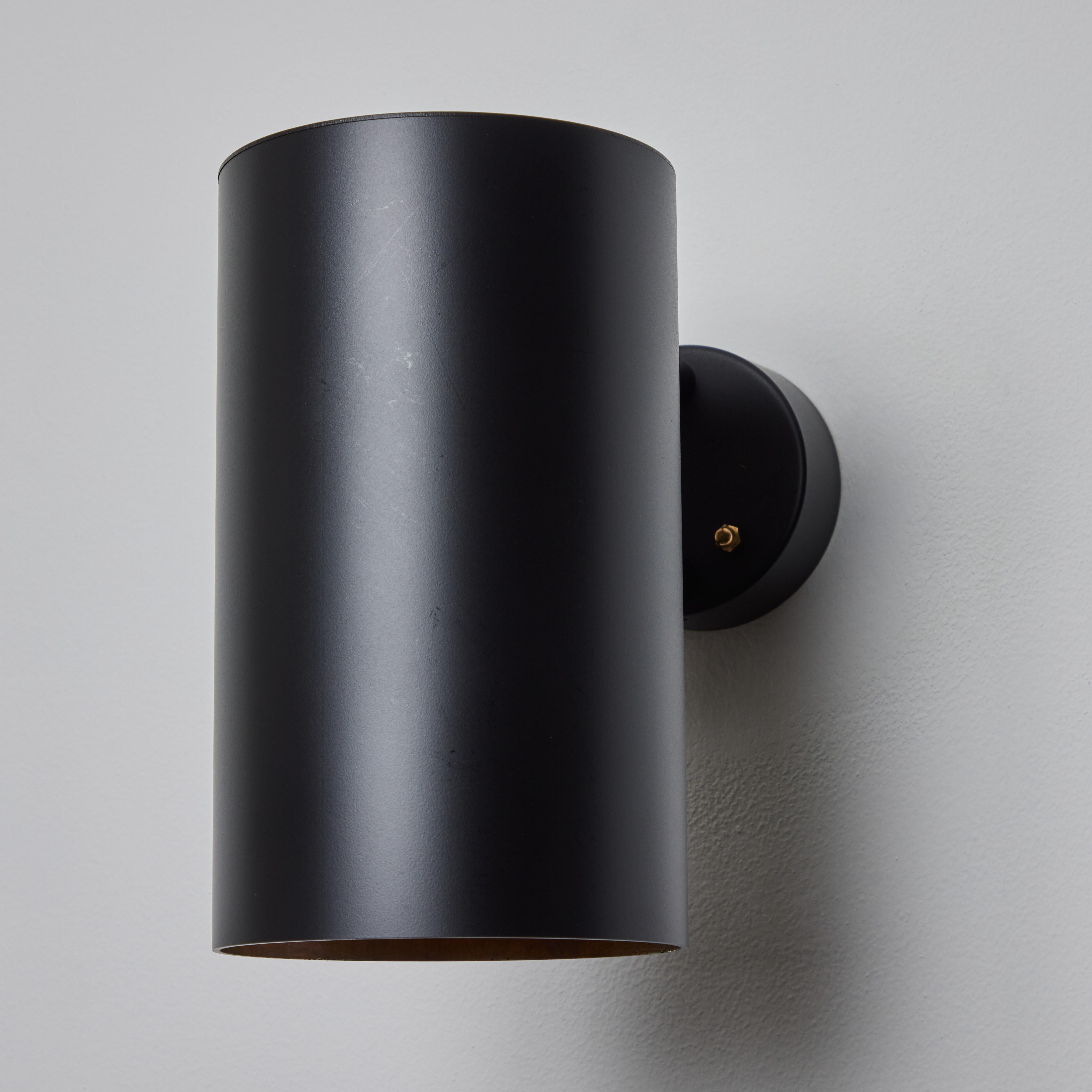 Metal Large Hans-Agne Jakobsson C 627 'Rulle' Outdoor Sconce in Black For Sale