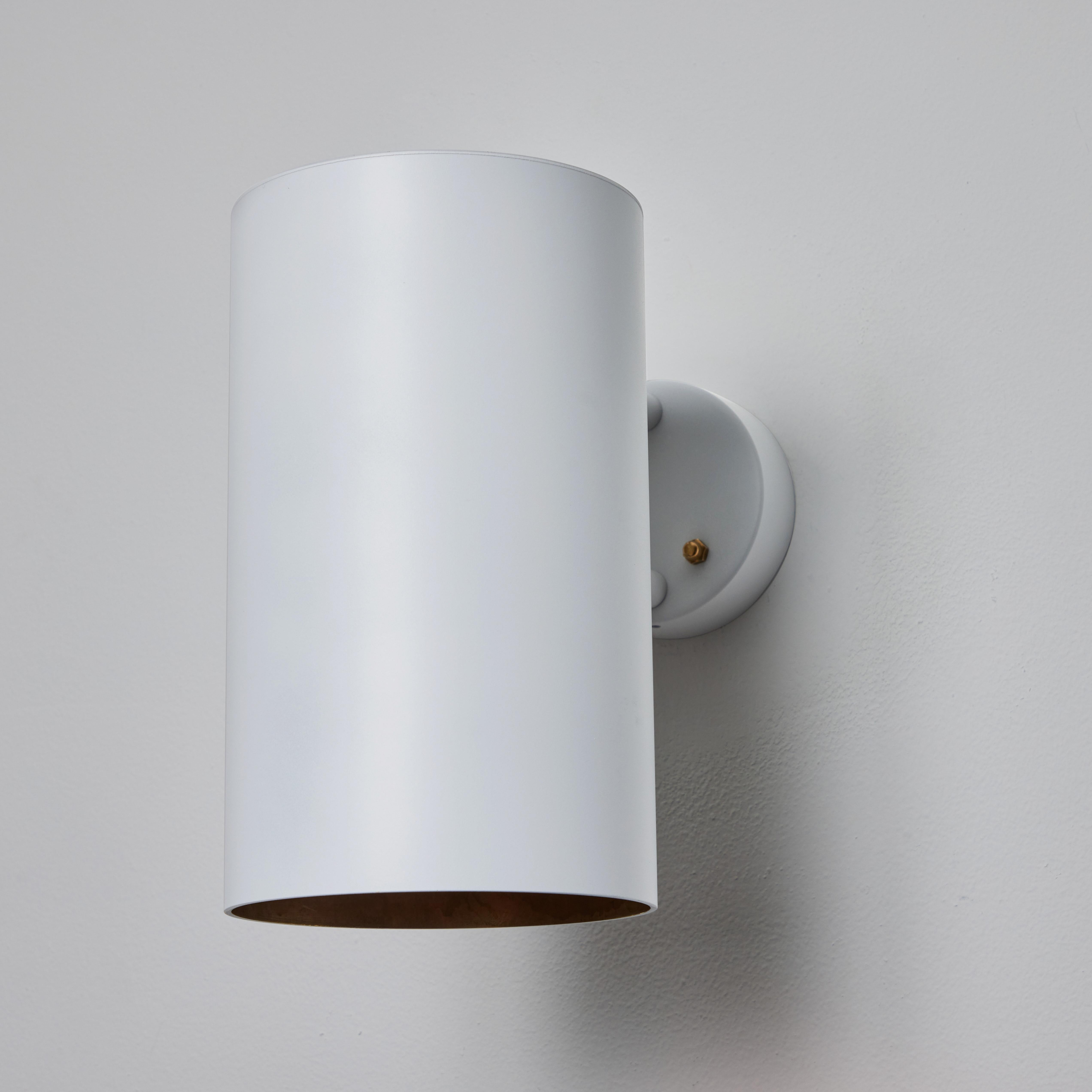 Metal Large Hans-Agne Jakobsson C 627 'Rulle' Outdoor Sconce in White For Sale