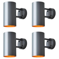 Large Hans-Agne Jakobsson C627 'Rulle' Outdoor Sconce in Painted Silver