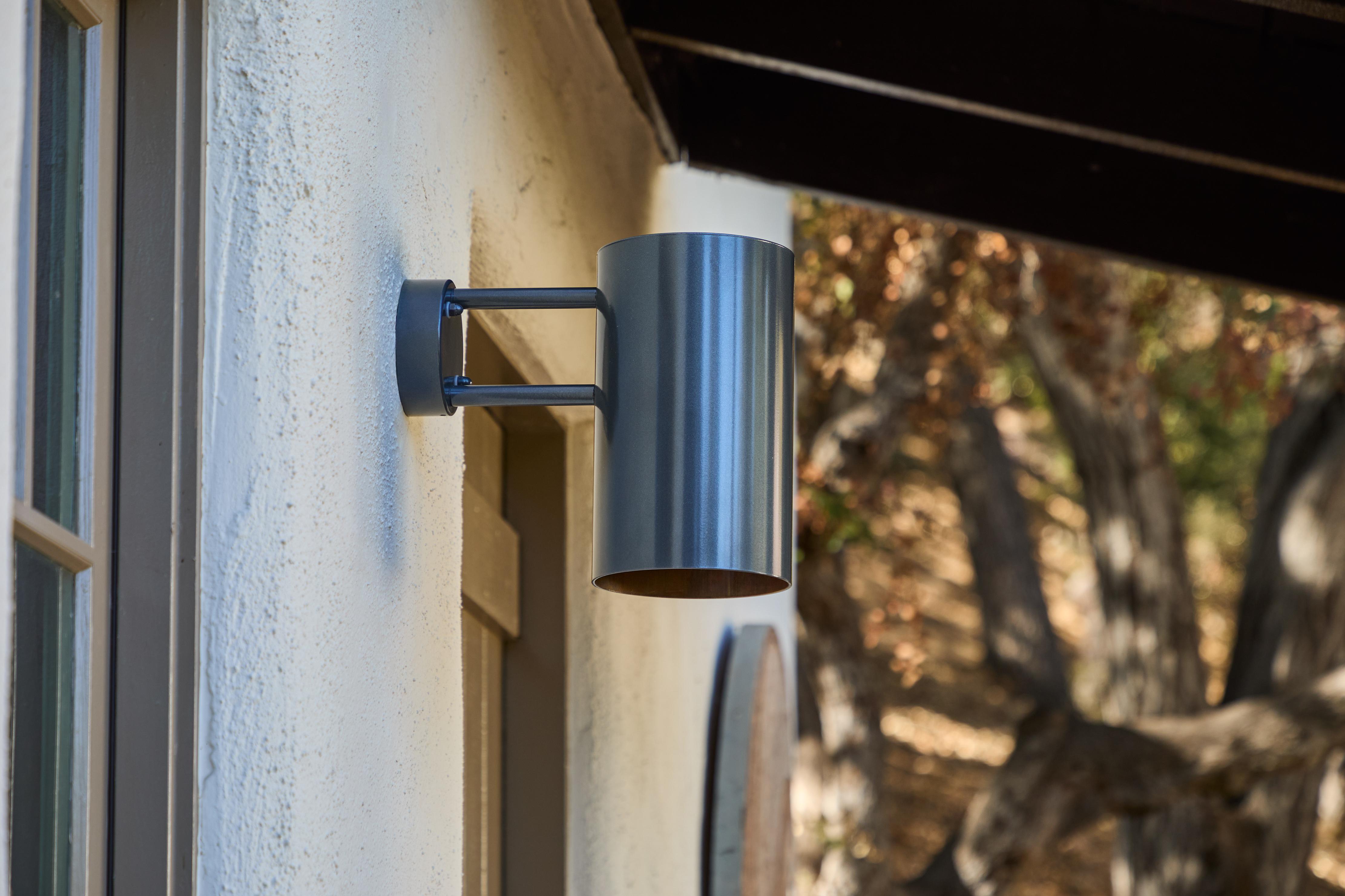 Swedish Large Hans-Agne Jakobsson C627 'Rulle' Outdoor Sconce in Painted Steel For Sale