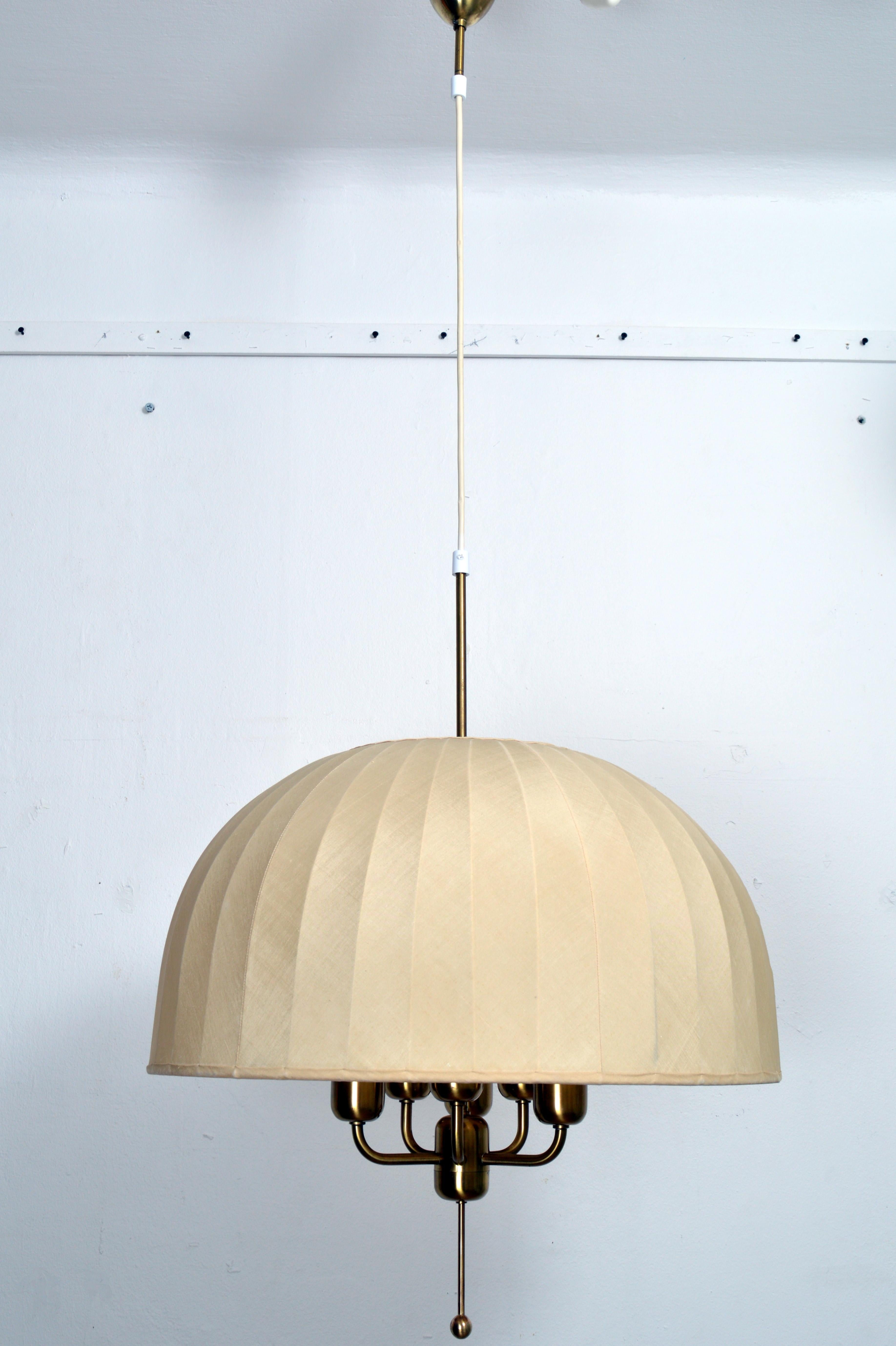 Scandinavian Modern Large Hans-Agne Jakobsson Carolin Ceiling Pendant, 1960s