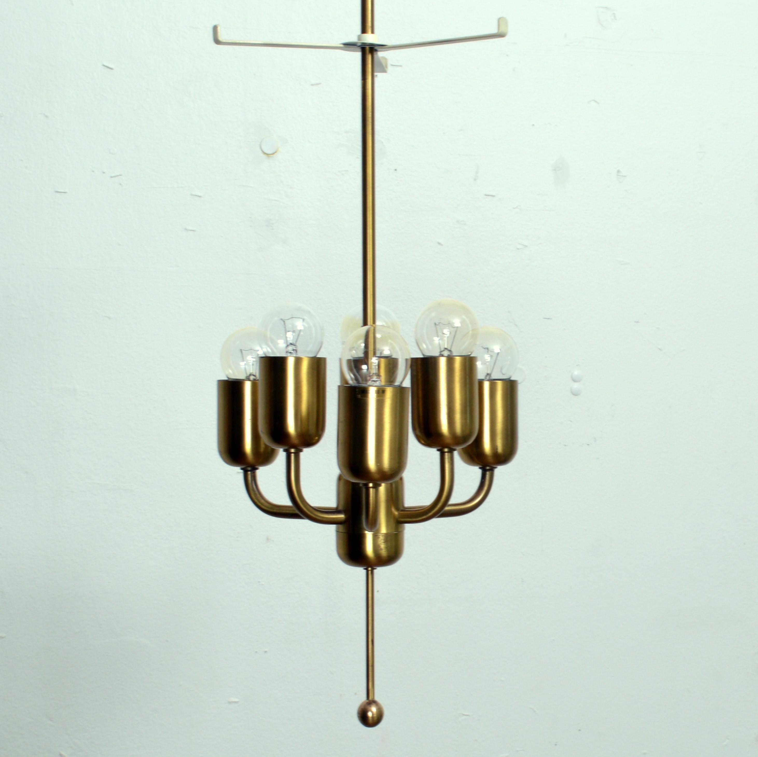 Brass Large Hans-Agne Jakobsson Carolin Ceiling Pendant, 1960s