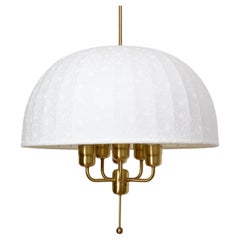 Large Hans-Agne Jakobsson Carolin Pendant in Brass 1960s