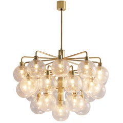Large Hans-Agne Jakobsson Chandelier with Glass Spheres