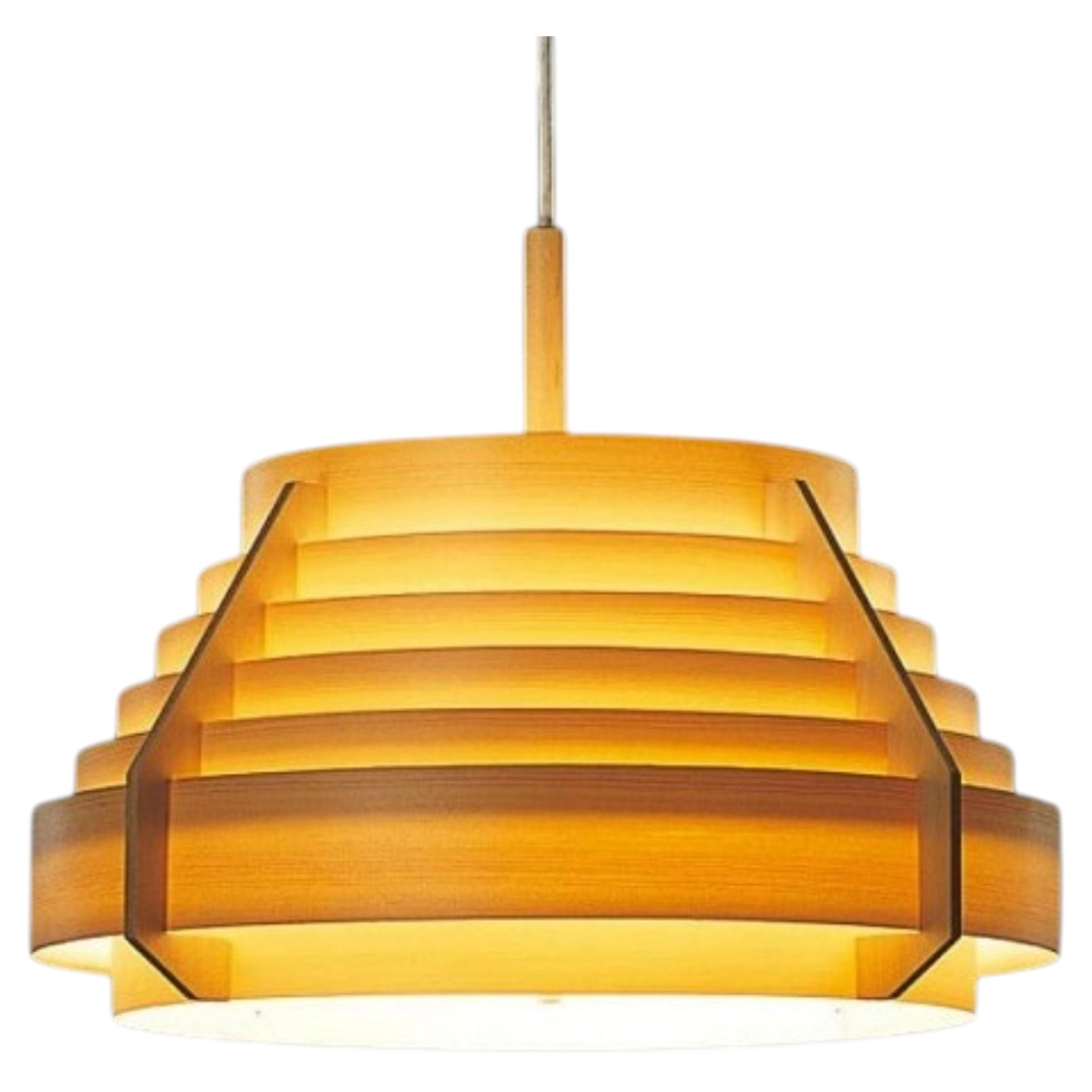 Large Hans-Agne Jakobsson Pine Pendant Lamp for Yamagiwa For Sale