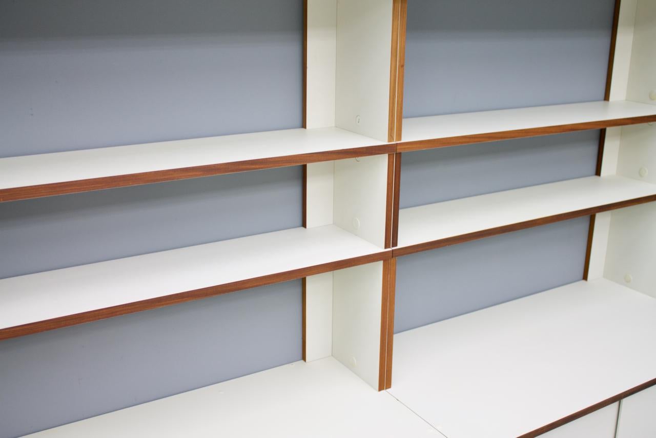 Large Hans Gugelot Free Standing Shelf System M125 Bofinger Germany, 1956  For Sale 4