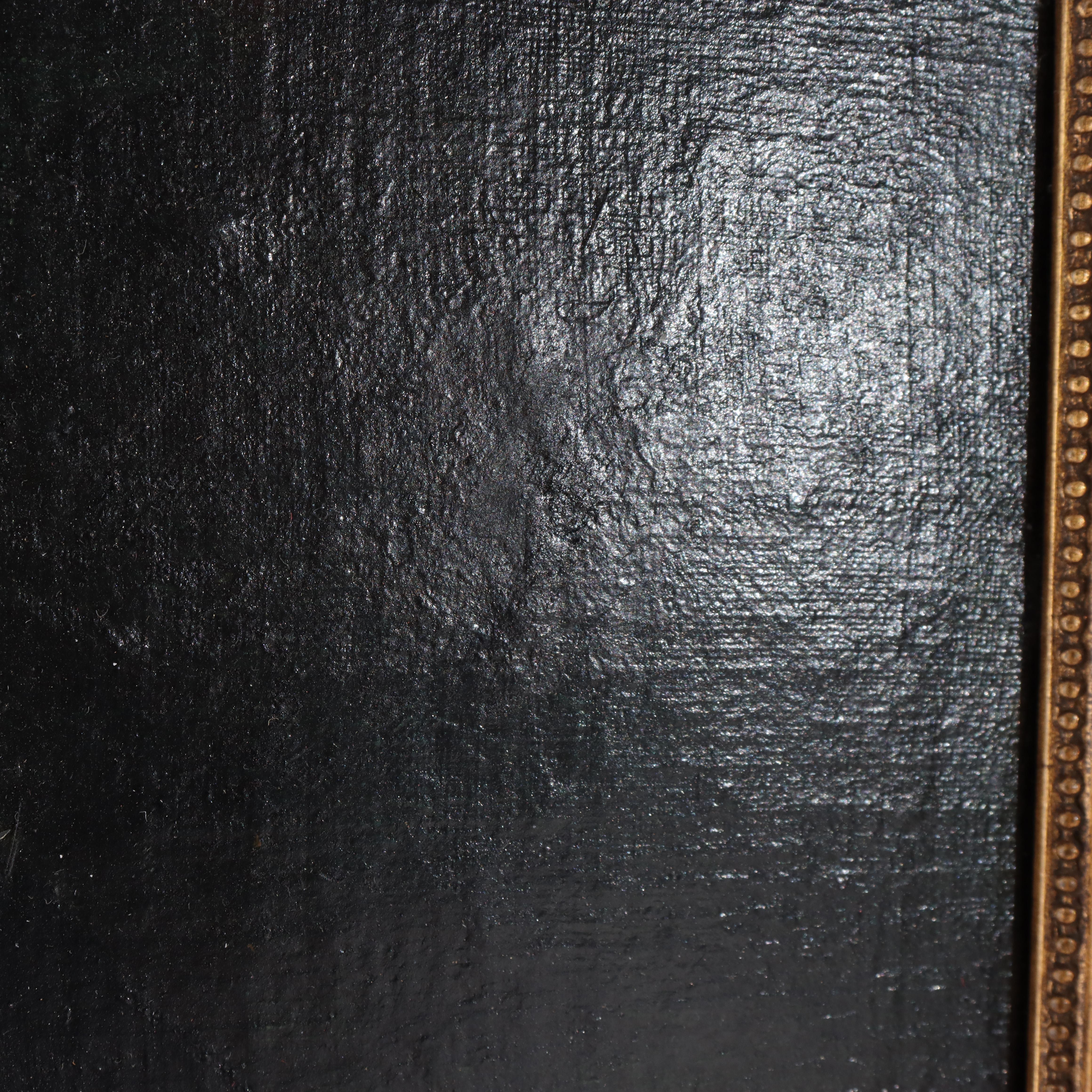 Large Hans Holbein School Oil on Board Portrait by Quentin Matsys C1885 in vendita 1