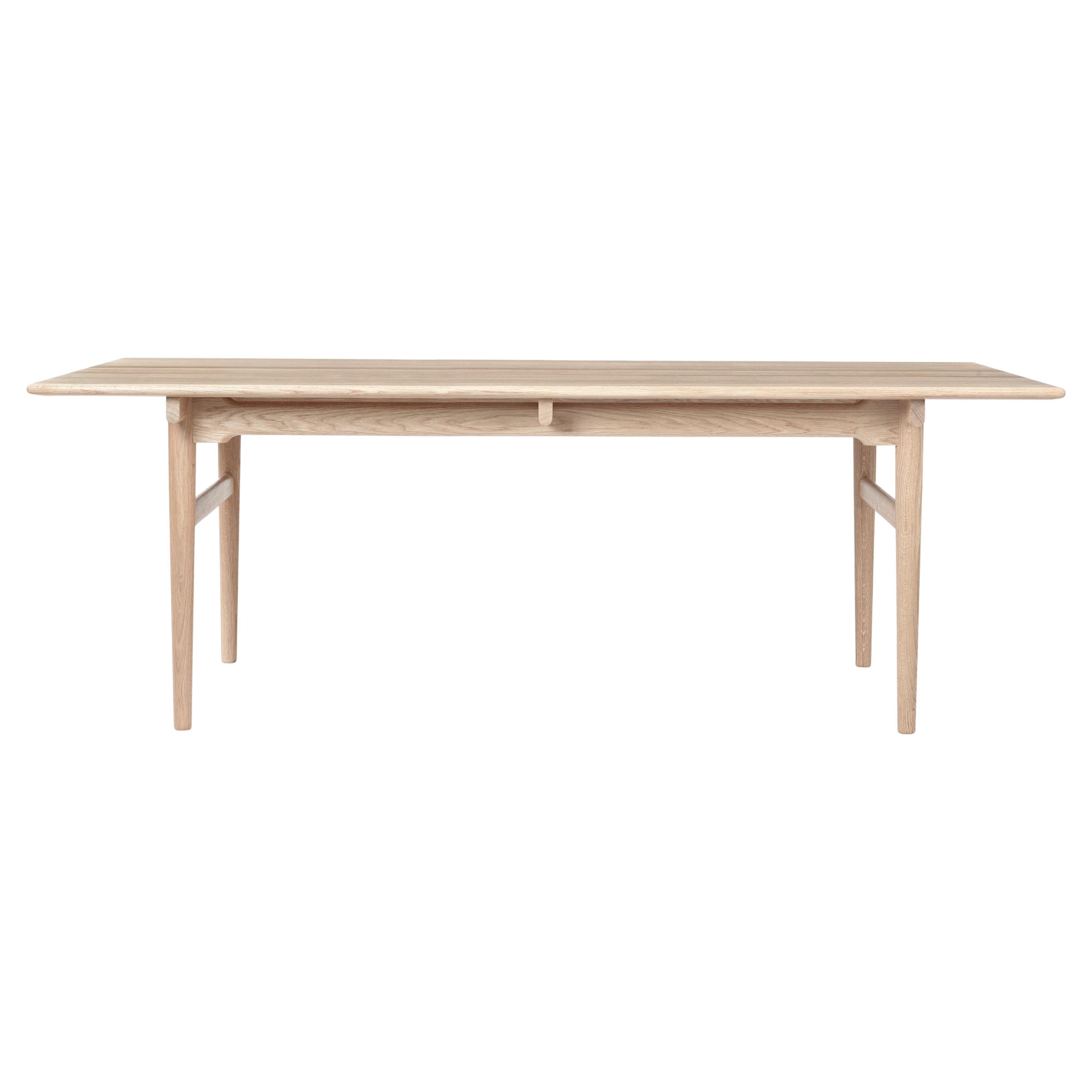 Large Hans J Wegner 'CH327' Dining Table in Oak and Soap for Carl Hansen & Son