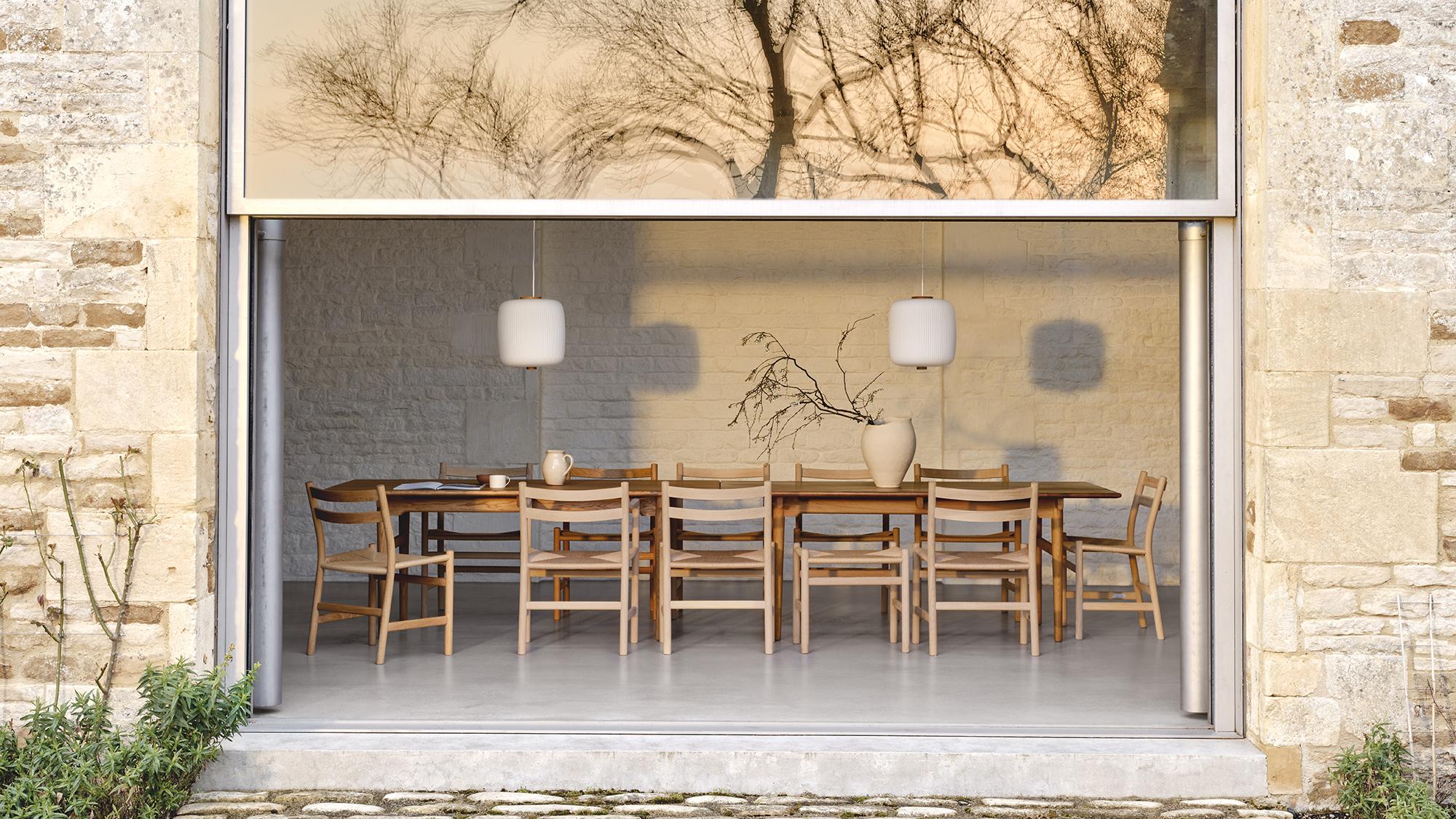 Large Hans J Wegner 'CH327' Dining Table in Oiled Oak for Carl Hansen & Son For Sale 2