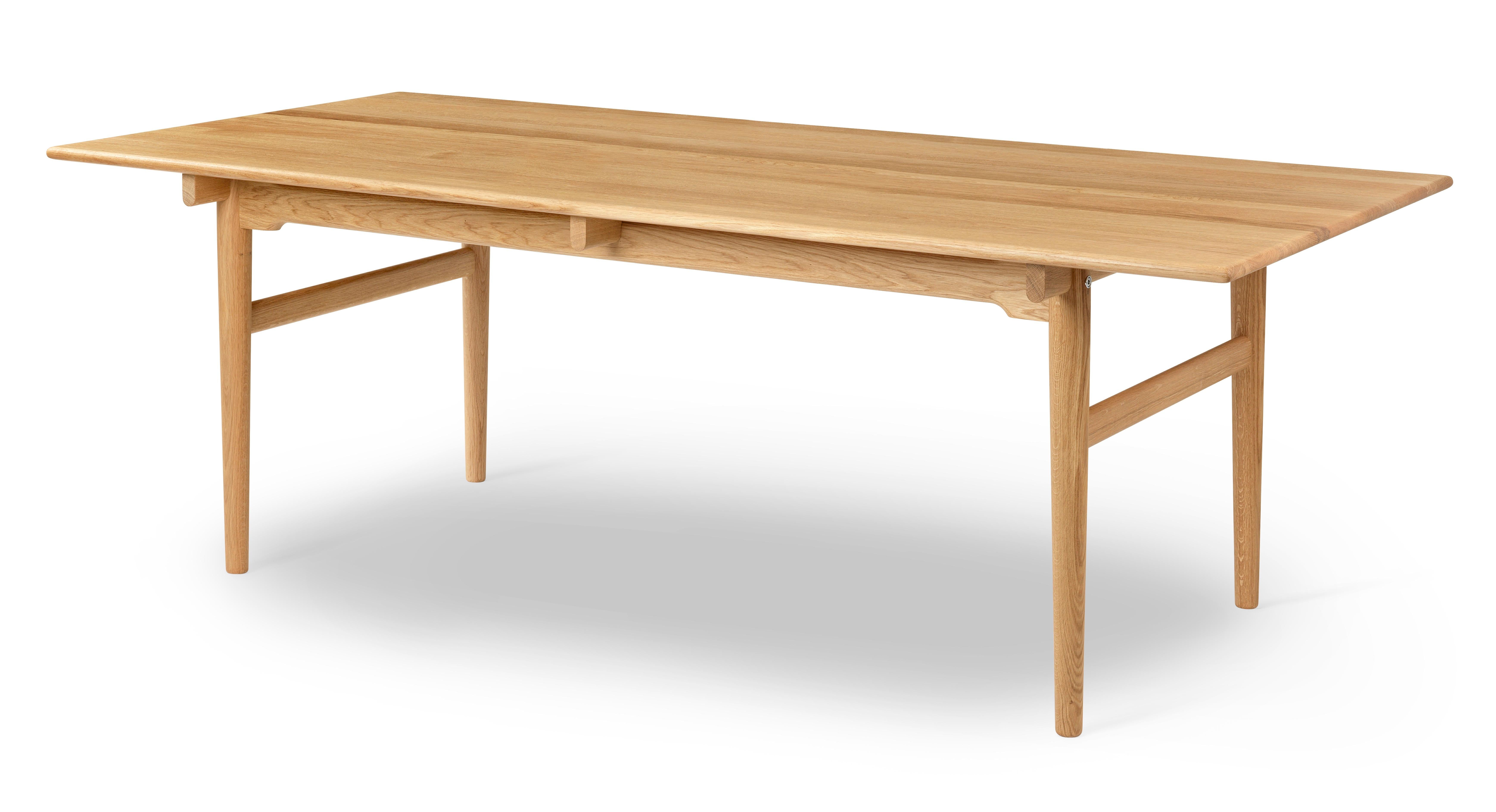 Large Hans J Wegner 'CH327' Dining Table in Oiled Oak for Carl Hansen & Son For Sale 5