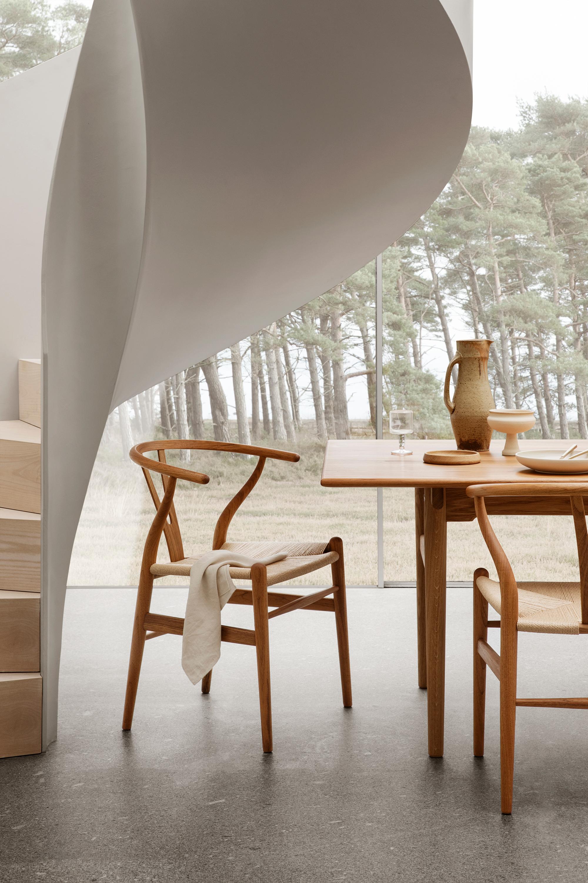 Wood Large Hans J Wegner 'CH327' Dining Table in Oiled Oak for Carl Hansen & Son For Sale