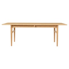 Large Hans J Wegner 'CH327' Dining Table in Oiled Oak for Carl Hansen & Son