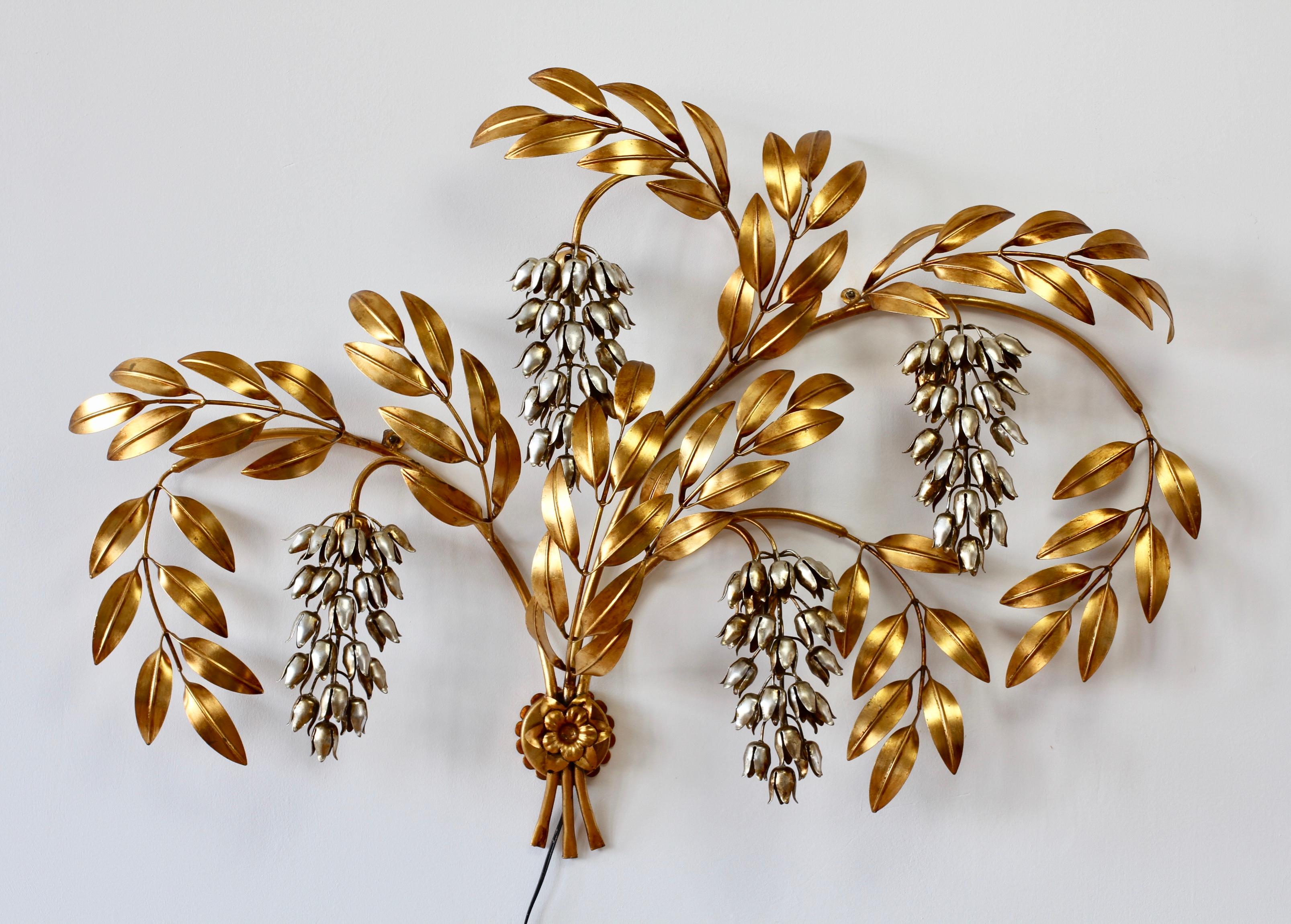 Große Hans Kögl Pioggia d'Oro Verschnörkelte Vintage Vergoldete Wandleuchte, Lampe oder Wandleuchter im Angebot 6