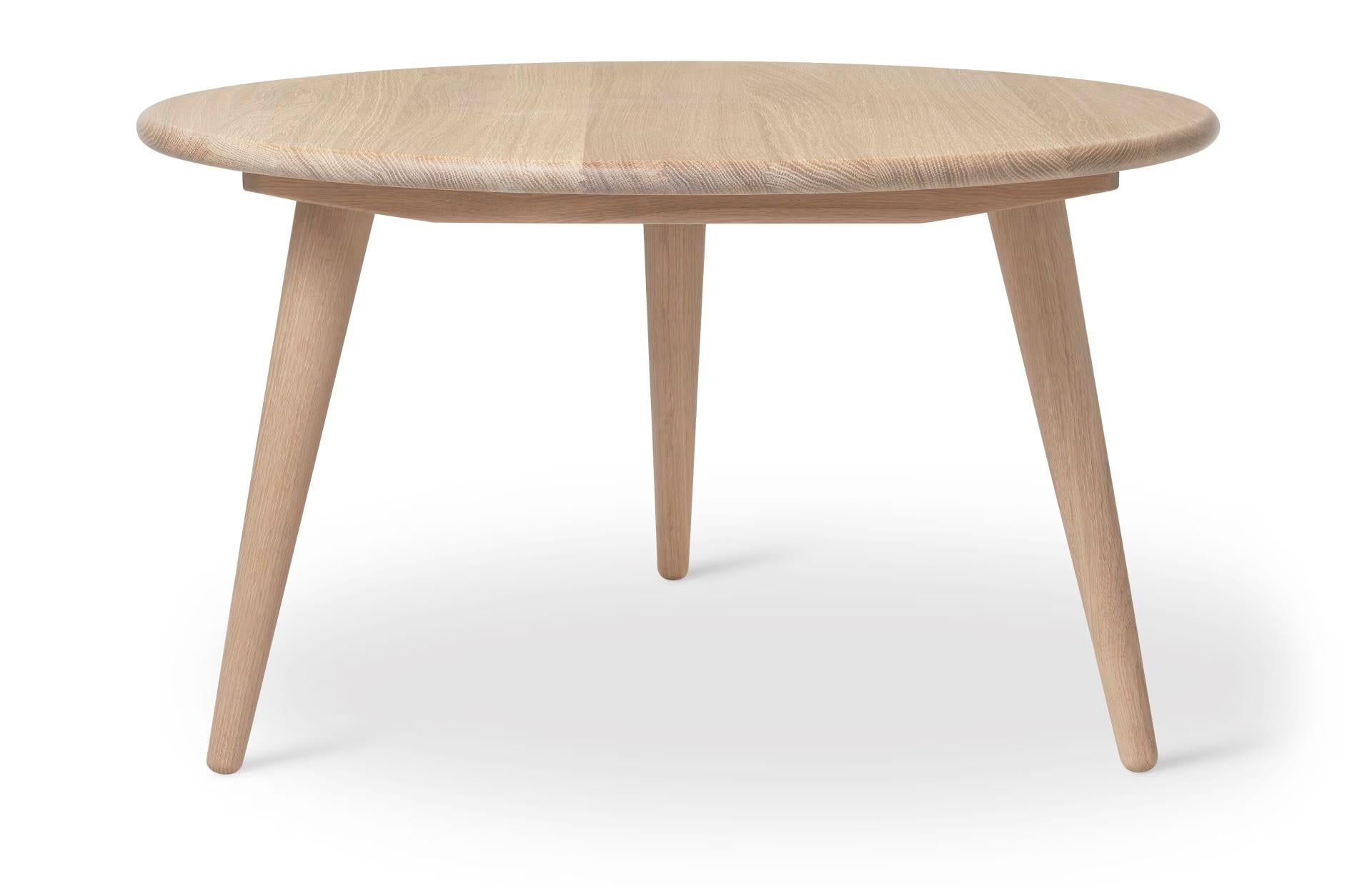 Grande table basse CH008 en chêne et huile blanche de Hans Wegner pour Carl Hansen & Son en vente 3