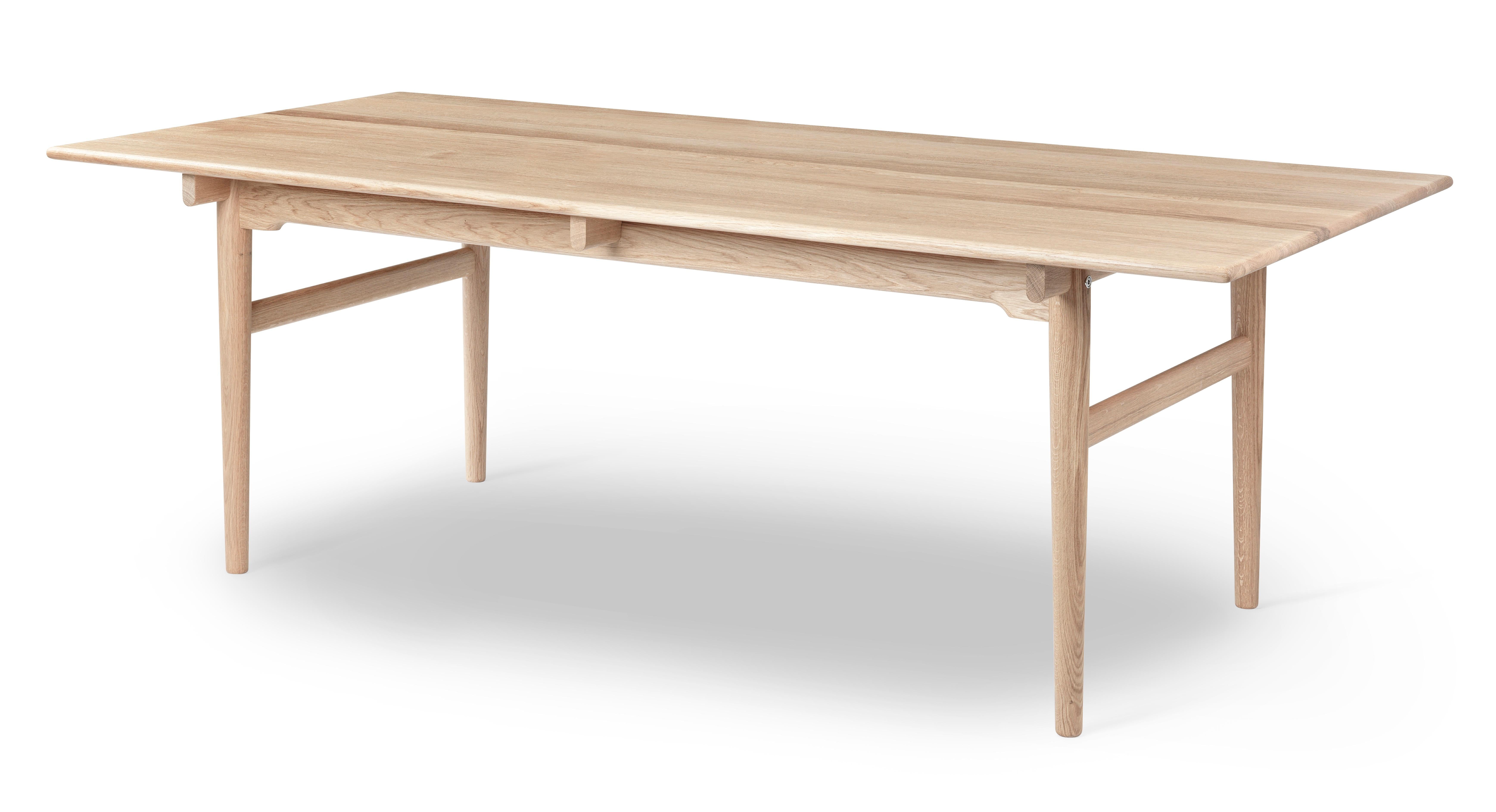 Großer Hans Wegner 'CH327' Esstisch aus Eiche und weißem Öl für Carl Hansen & Sohn im Angebot 4