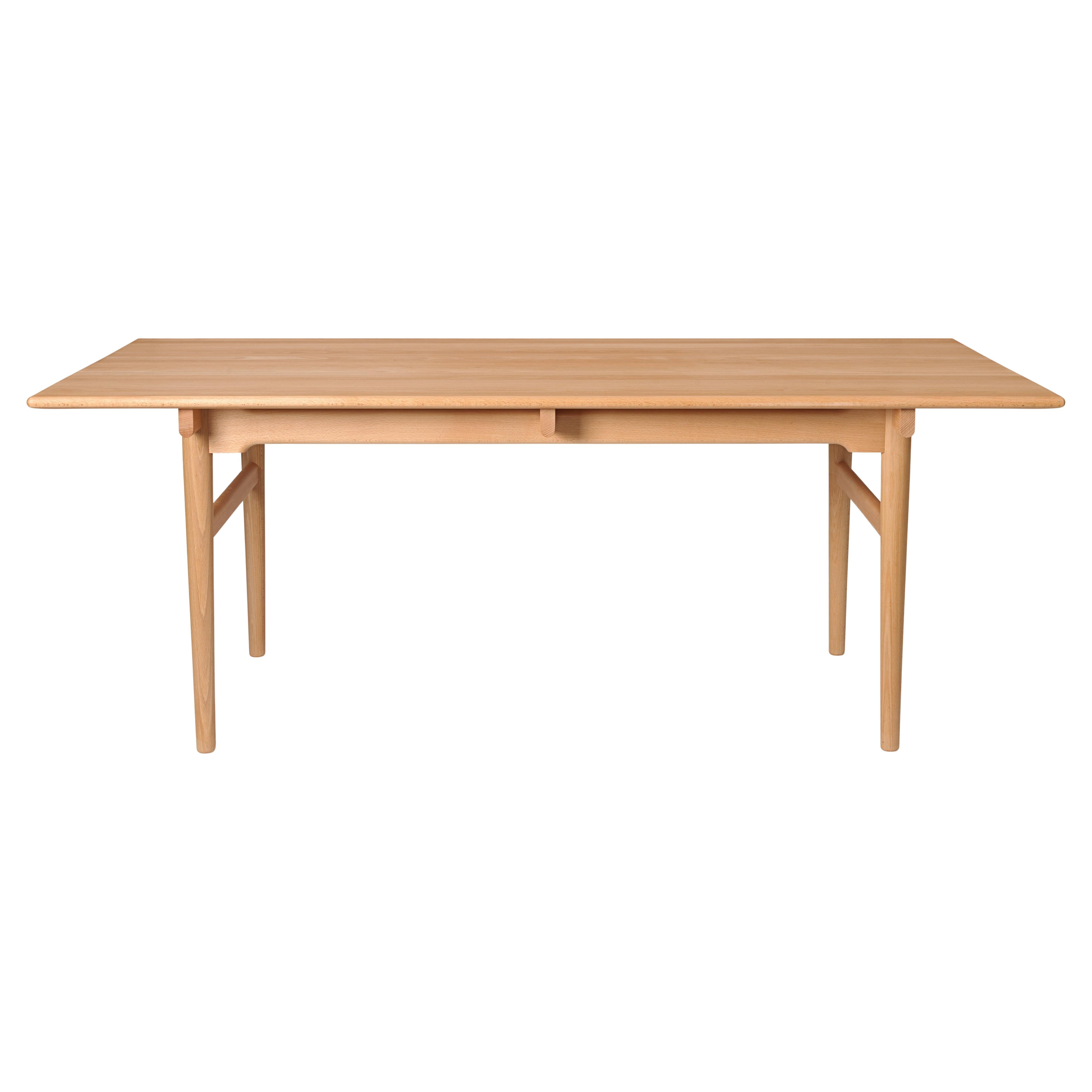 Large Hans Wegner 'CH327' Dining Table in Oiled Beech for Carl Hansen & Son