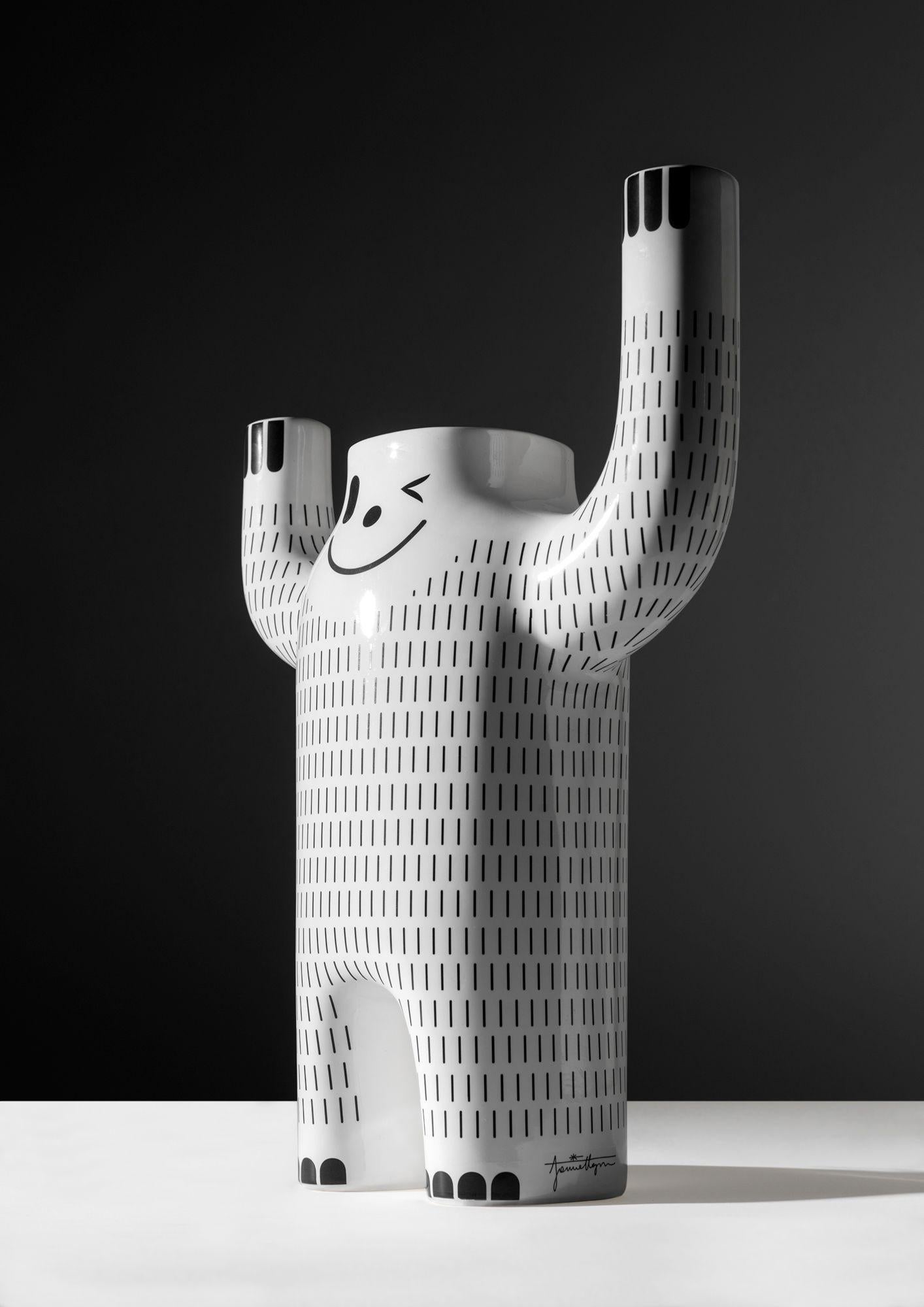 Contemporary Large Happy Yeti Vase by Jaime Hayon 