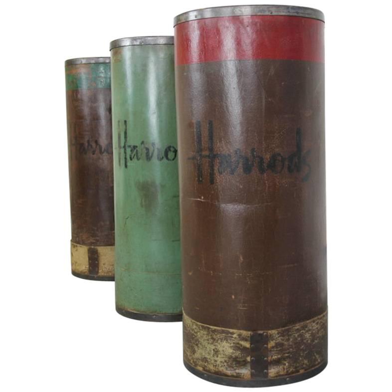 Large Harrods Textile Bins, circa 1930s