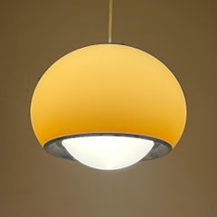 Grande suspension en acrylique Harvey Guzzini BUD 3059 en brun dégradé