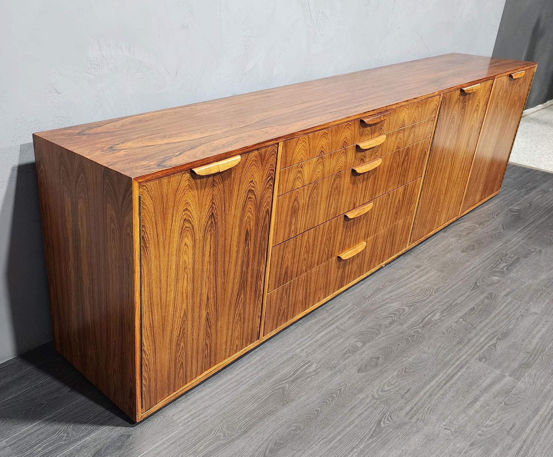 Large Harvey Probber Sideboard in Rosewood For Sale 6