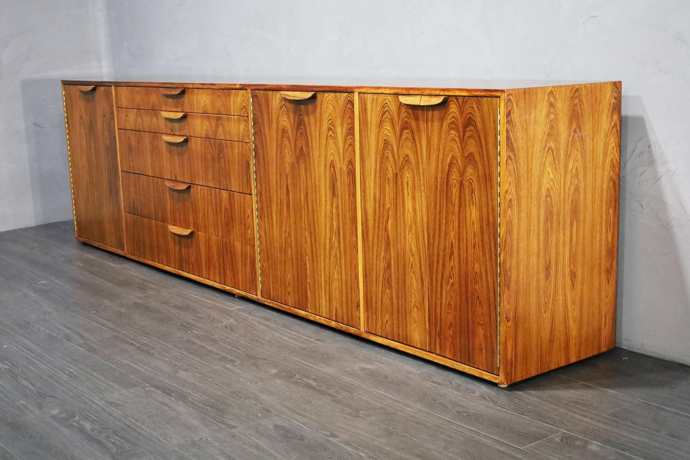 American Large Harvey Probber Sideboard in Rosewood For Sale