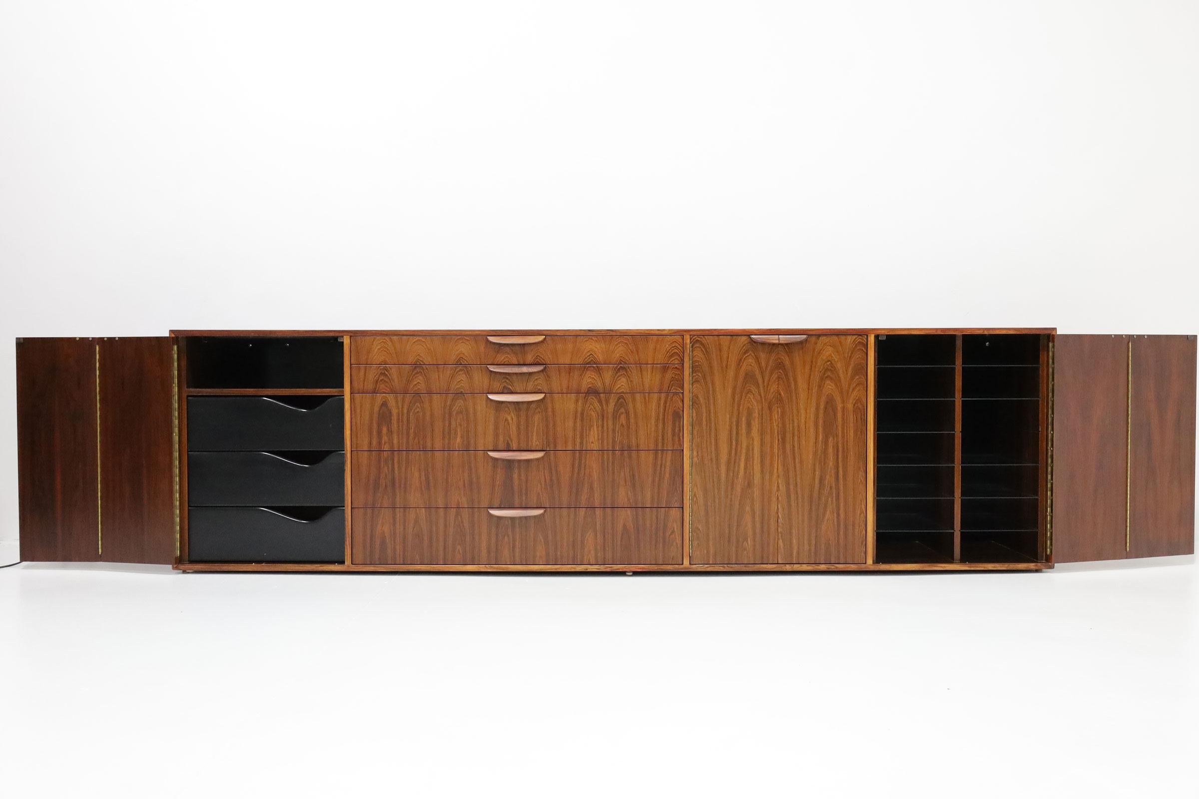 20th Century Large Harvey Probber Sideboard in Rosewood For Sale