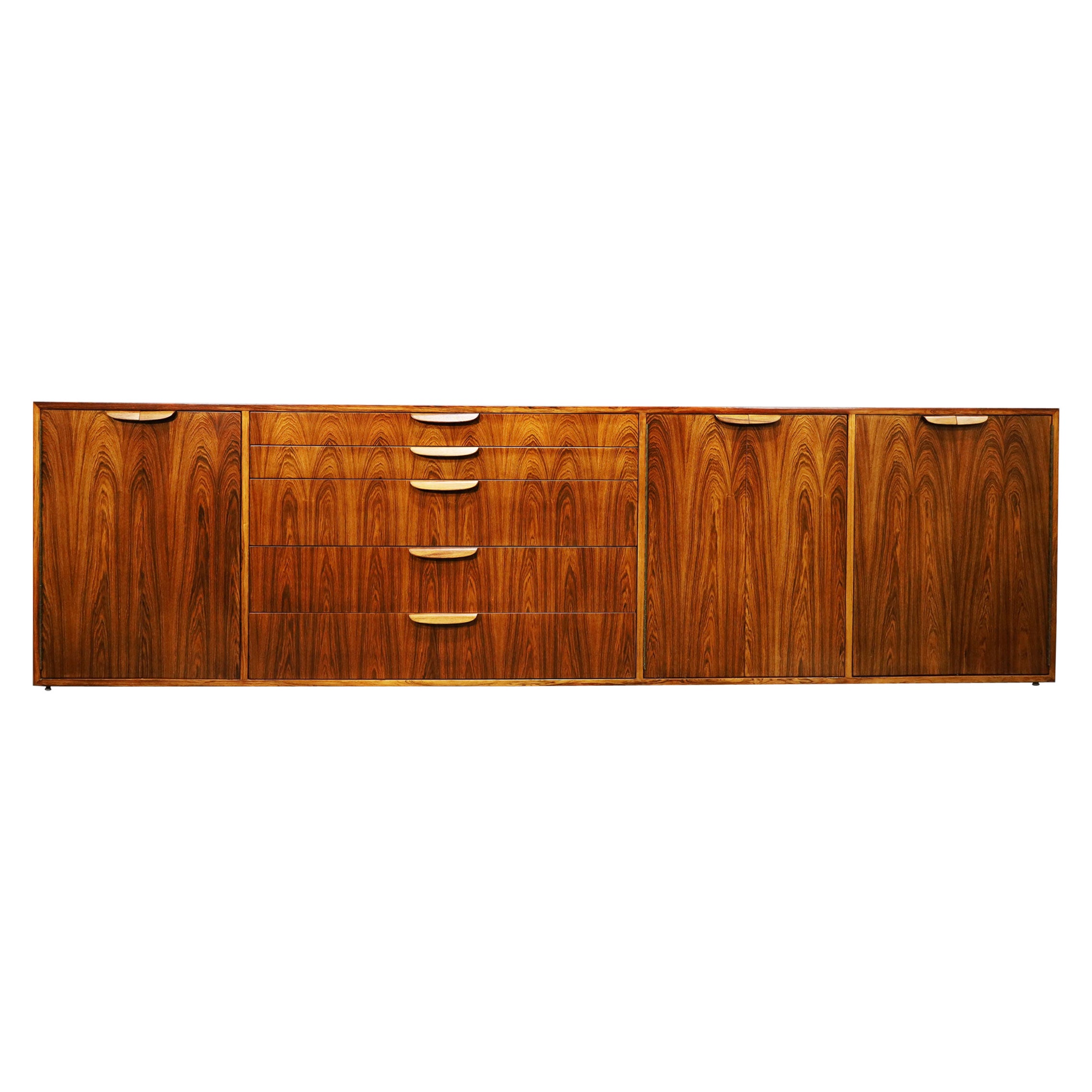 Large Harvey Probber Sideboard in Rosewood For Sale
