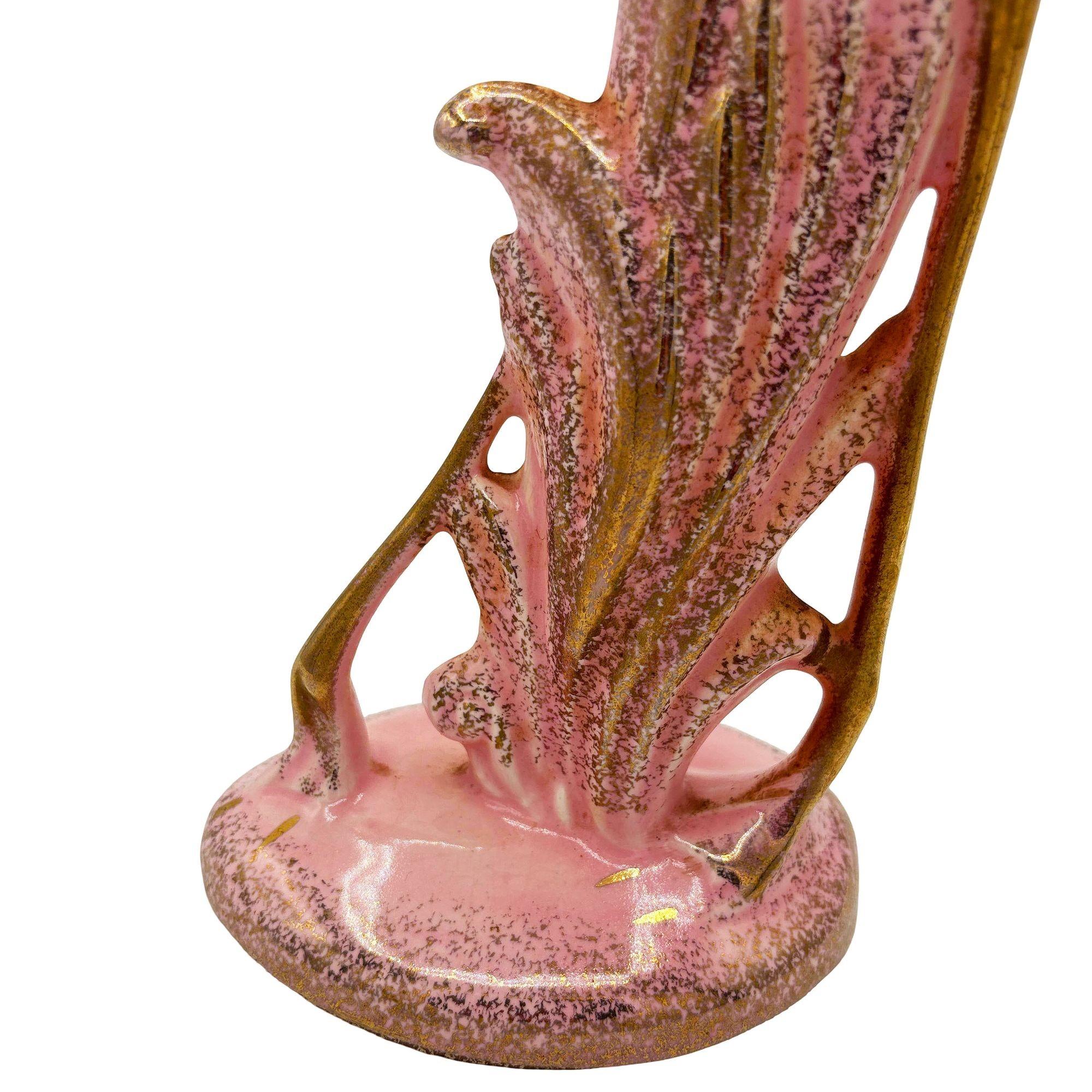 Large Hawaiian Pottery Ceramic long-legged Flamingo Figurine by Found Memories For Sale 2