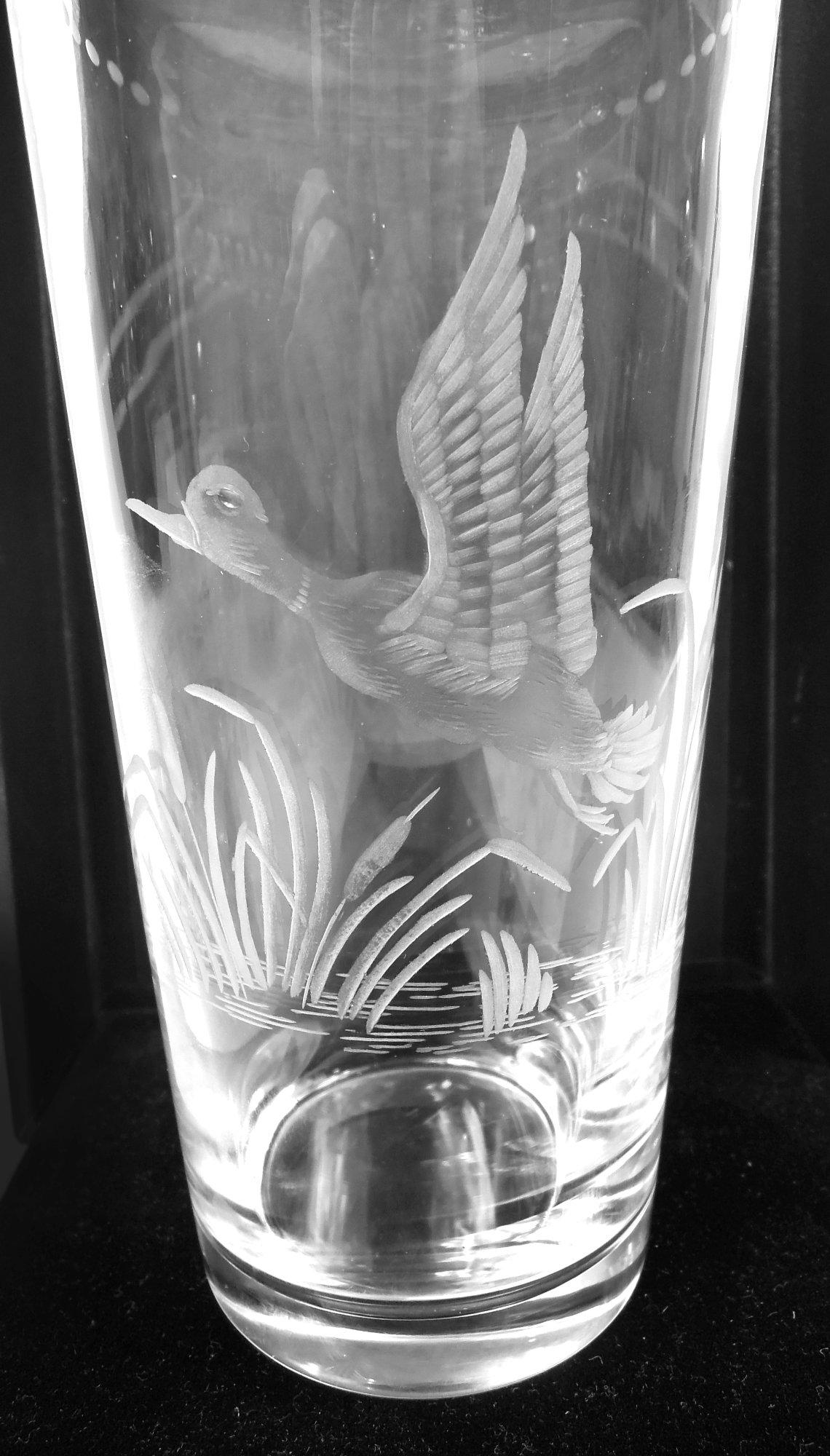 Große Hawkes Sterling Silber & Glas Duck Cocktail Shaker & Tassen (Sterlingsilber) im Angebot