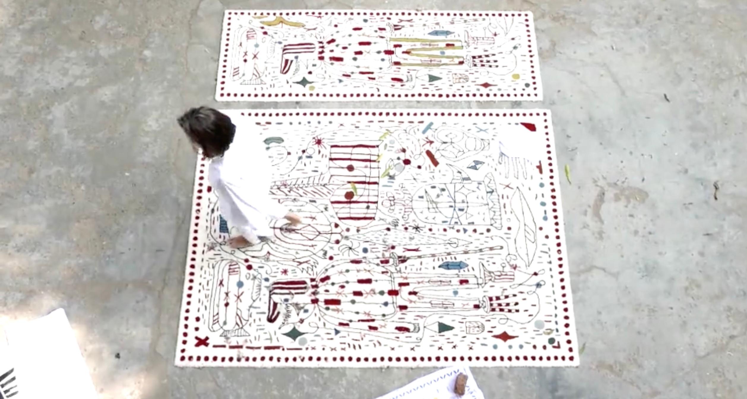 Großer handgetufteter Teppich „Hayon x Nani“ von Jaime Hayon für Nanimarquina (21. Jahrhundert und zeitgenössisch) im Angebot